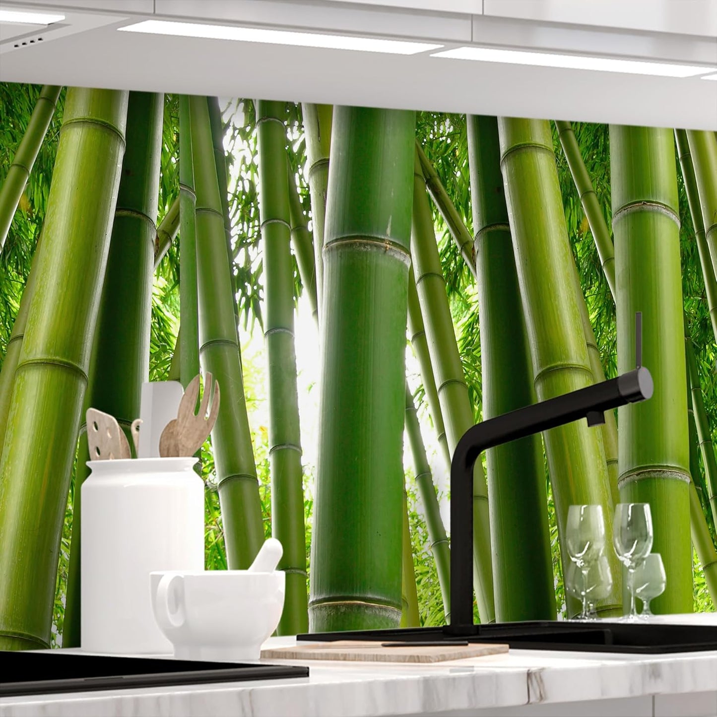 Stickerprofis Kitchen Splashback, Matte, Self-Adhesive, Pure White, 1.8 mm, Hard Plastic, for All Surfaces, Splash Guard, Premium, 60 x 280 cm