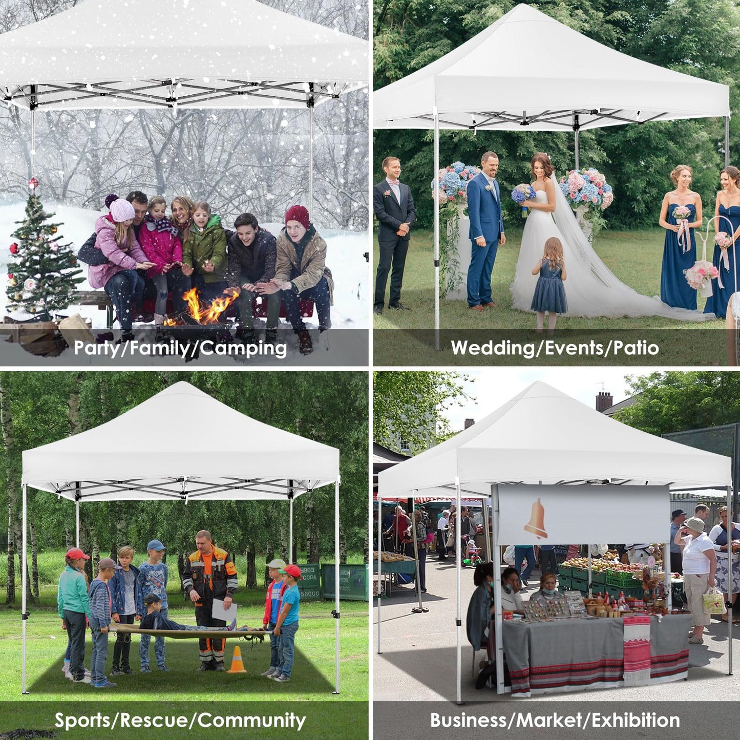 Tooluck Folding Gazebo, 3 x 4.5 m, Waterproof, Stable, Outdoor, Garden Party Tent, UV Protection 50+, with 4 Side Panels, Grey