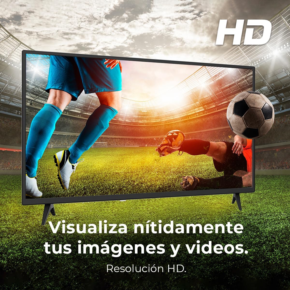 Cecotec TV 32 Inch TV LED 0 Series 0032S. 32 Inch Screen, HD, Optimal Resolution for Pictures and Videos, Dolby System, Flash Memory, HDMI/USB Connectivity, Remote Control