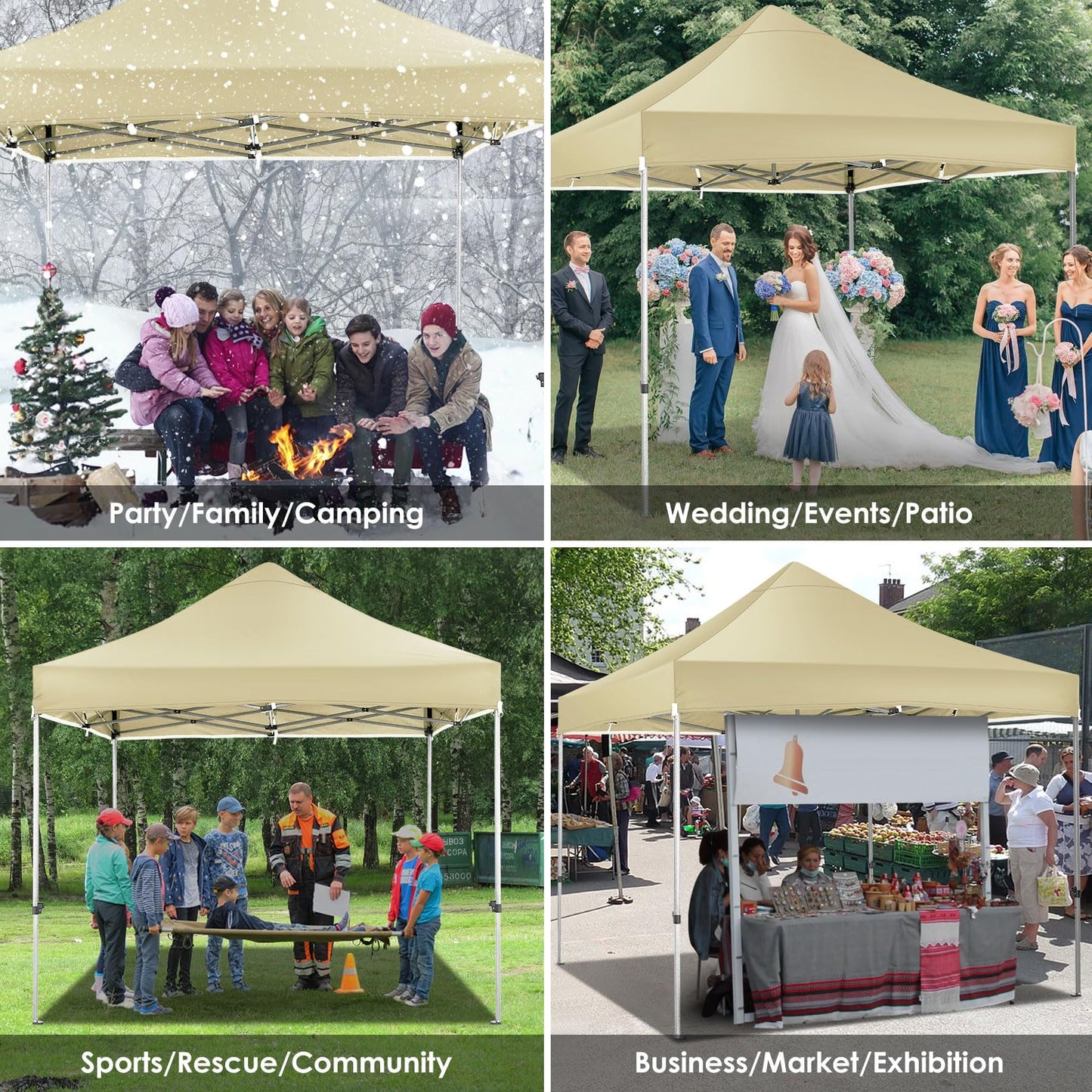 Tooluck Folding Gazebo, 3 x 4.5 m, Waterproof, Stable, Outdoor, Garden Party Tent, UV Protection 50+, with 4 Side Panels, Grey