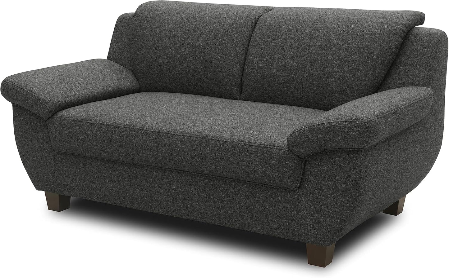 DOMO. collection Panama 3-Seater Sofa 3-Seater Couch Set 3-2-1 Anthracite 207 cm