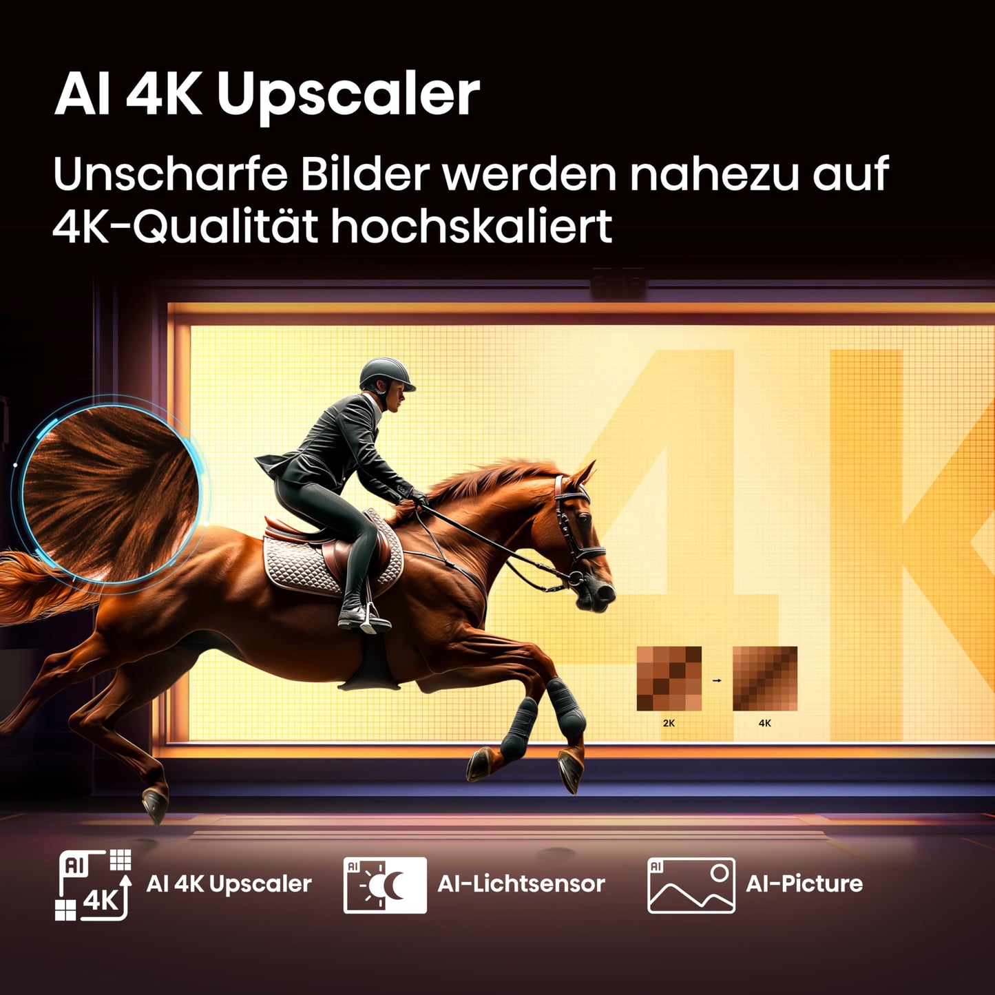 Hisense 43E7Q 43 Inch 4K UHD QLED, Smart TV, Game Mode Plus, Filmaker Mode, Dolby Vision Atmos, HDR10, HLG, HDR Immersive, AI 4K Upscaler, Dolby MS12, DTS X, Voice Control [2025]
