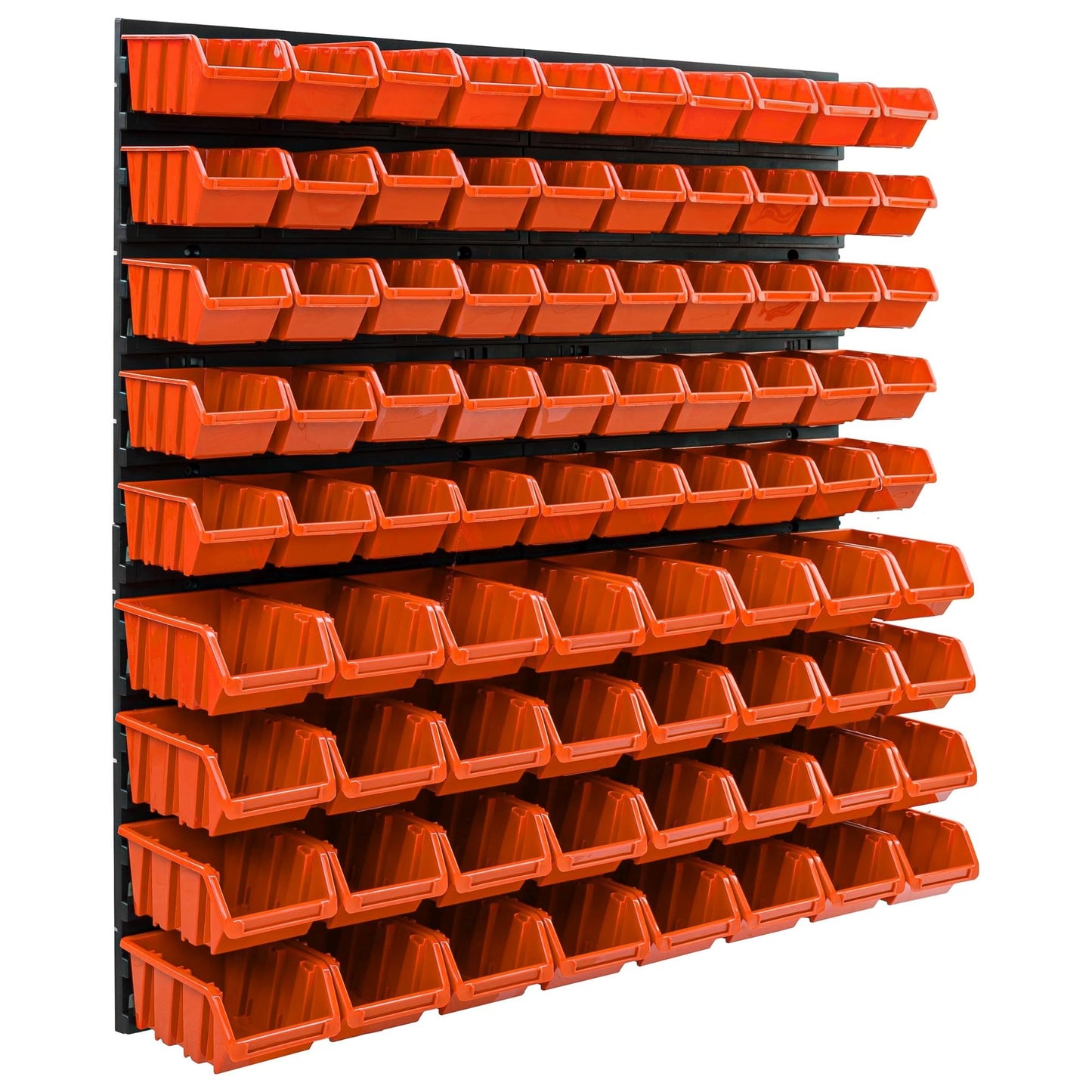 Storage System Wall Shelf 770 x 780 mm | Pack of 82 | Stacking Boxes Storage Boxes | Extra Strong Wall Plates | Shelf Expandable | Workshop Shelf Storage Shelf Workshop Wall Shelf Boltless Shelf