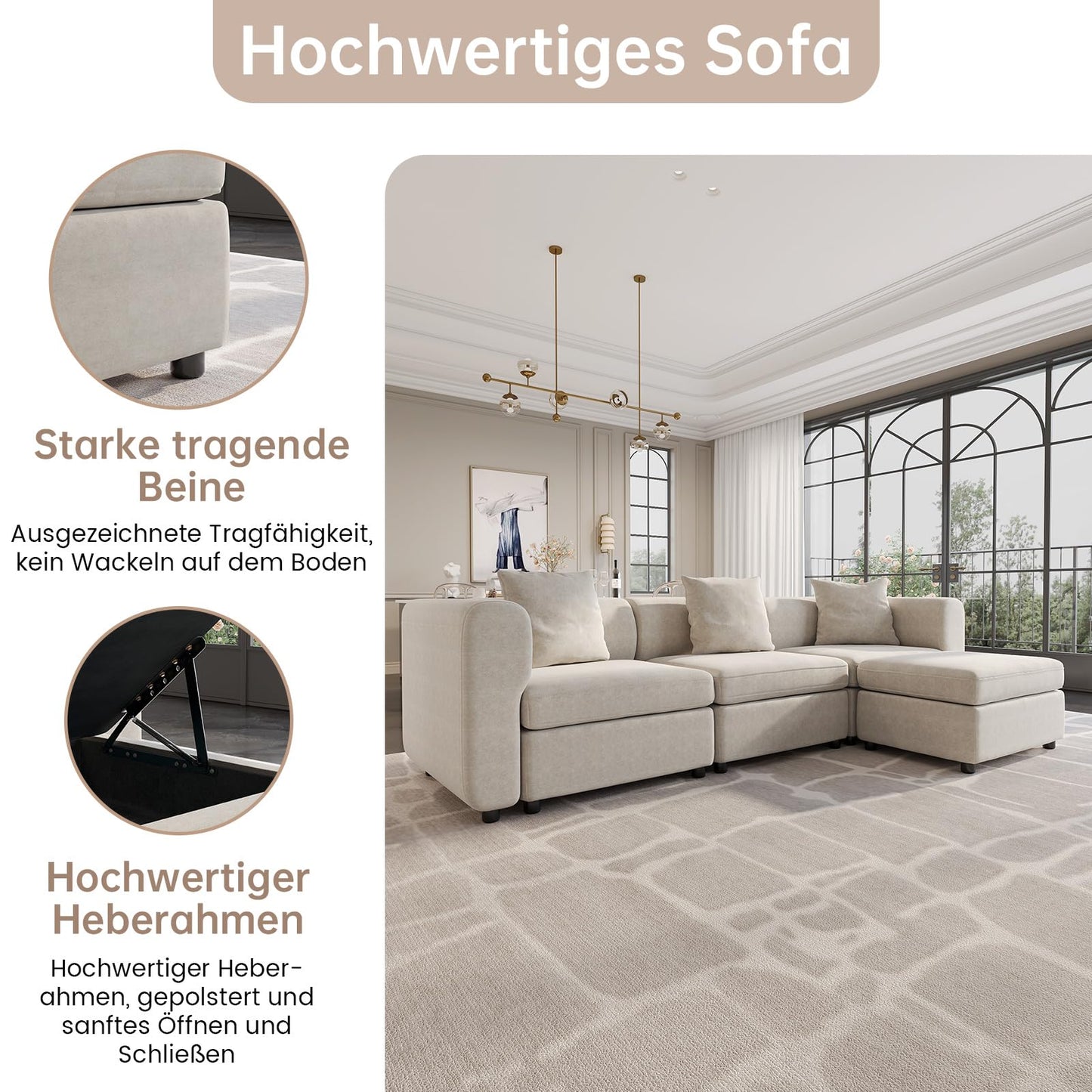 Miuuod 9-Sitzer Sofa