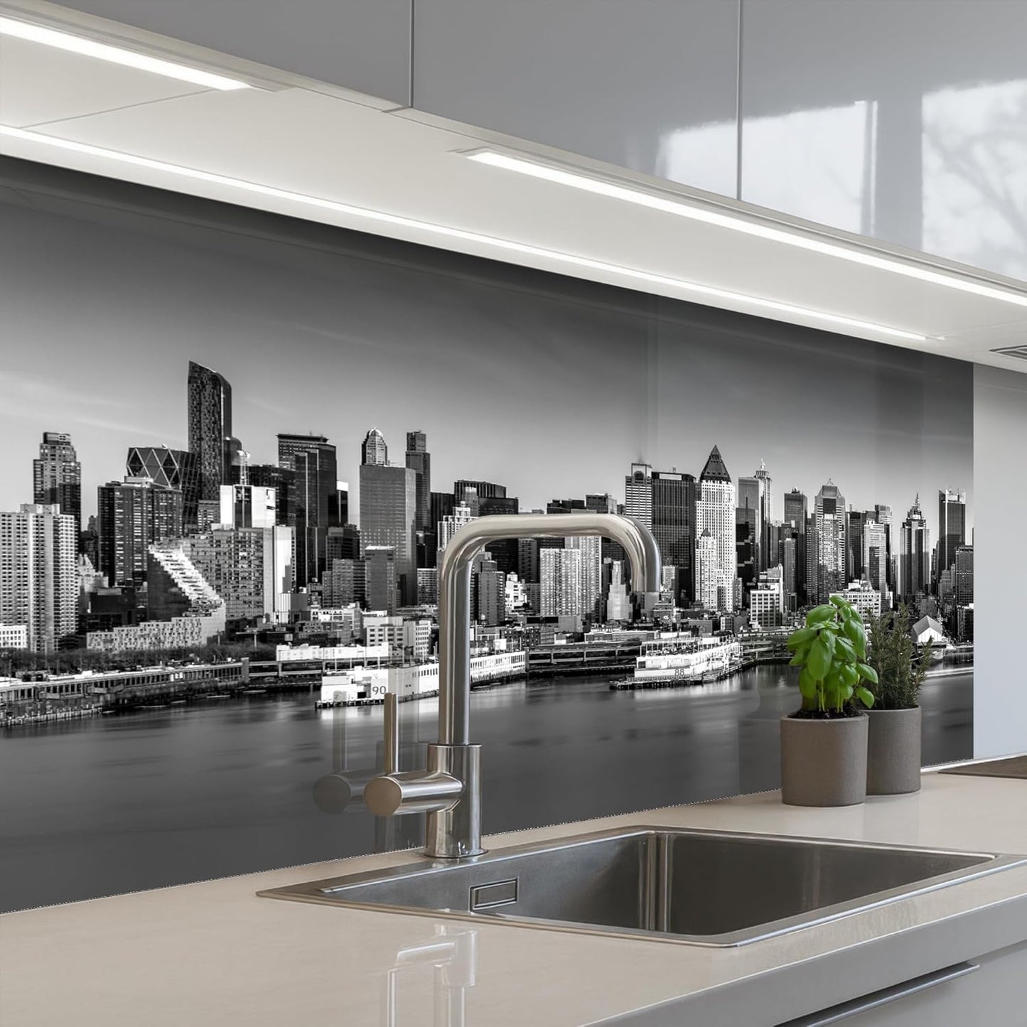 Back Wall Kitchen 60 x 80 cm Back Wall Protection Self-Adhesive Splash Guard Kitchen Back Wall Kitchen Front Kitchen Self-Adhesive Kitchen Back Walls Black - Marble - Gold - Nerf