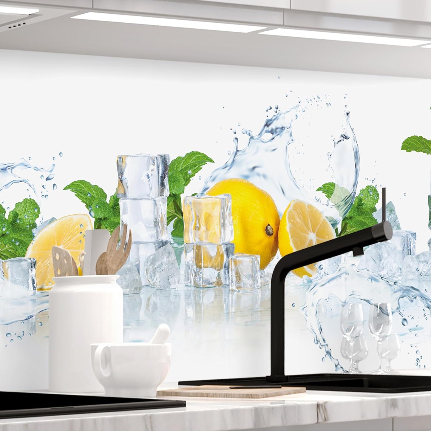 StickerProfis Self-Adhesive Kitchen Splashback, Matt Look, Slate, 1.8 mm, Stiffened, All Surfaces, Hard Polyethylene Terephthalate (PET) Material, Premium 60 x 80 cm