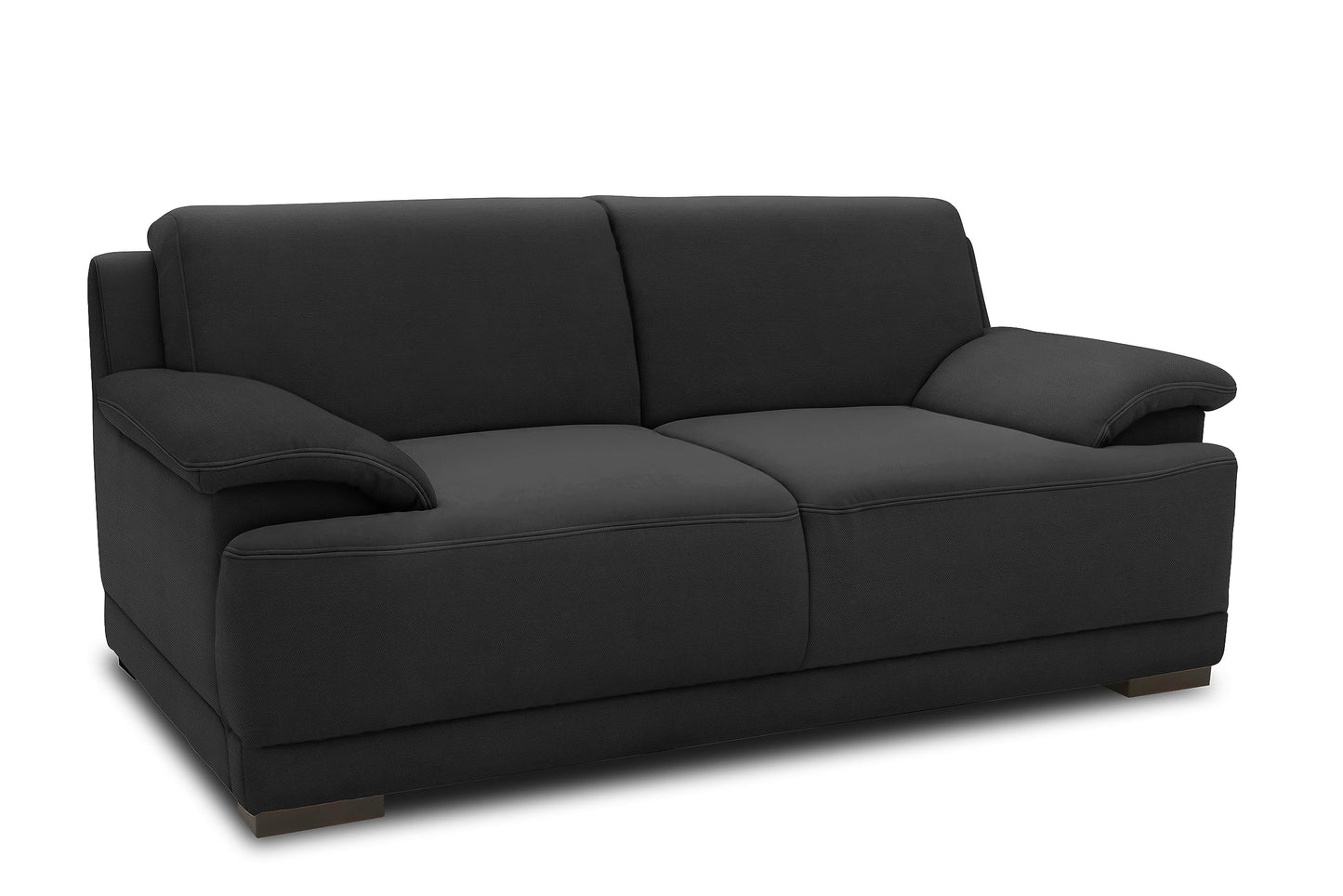 DOMO. collection Sofa Telos, 3-Sitzer Boxspringsofa, 3er Sofa mit Boxspringfederung, zeitlose Couch mit breiten Armlehnen, Polstergarnitur 218 x 96 x 80 cm (BxTxH), beige (hell)