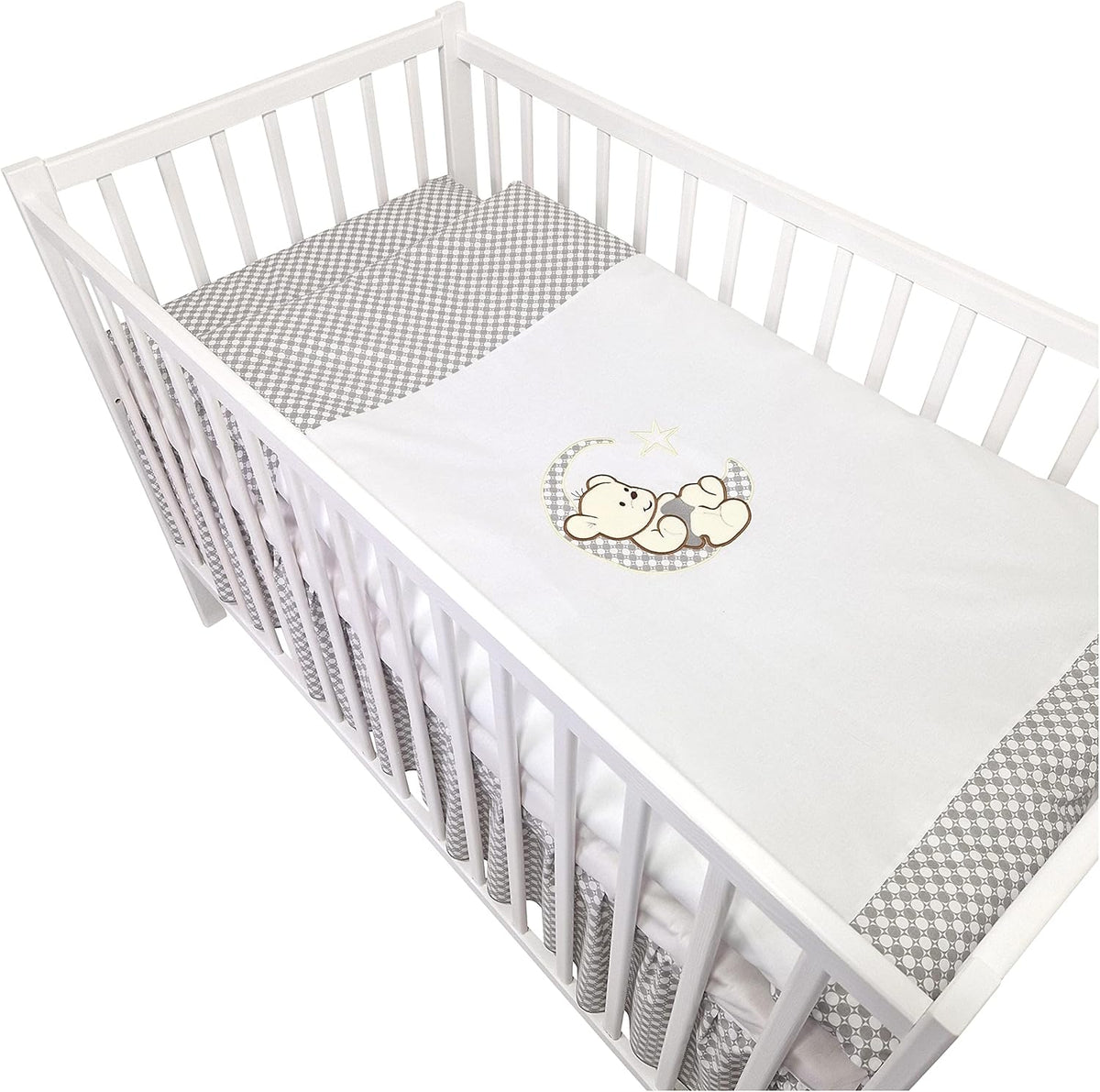 Bello24  Happy Leo 16-Piece Baby Cot