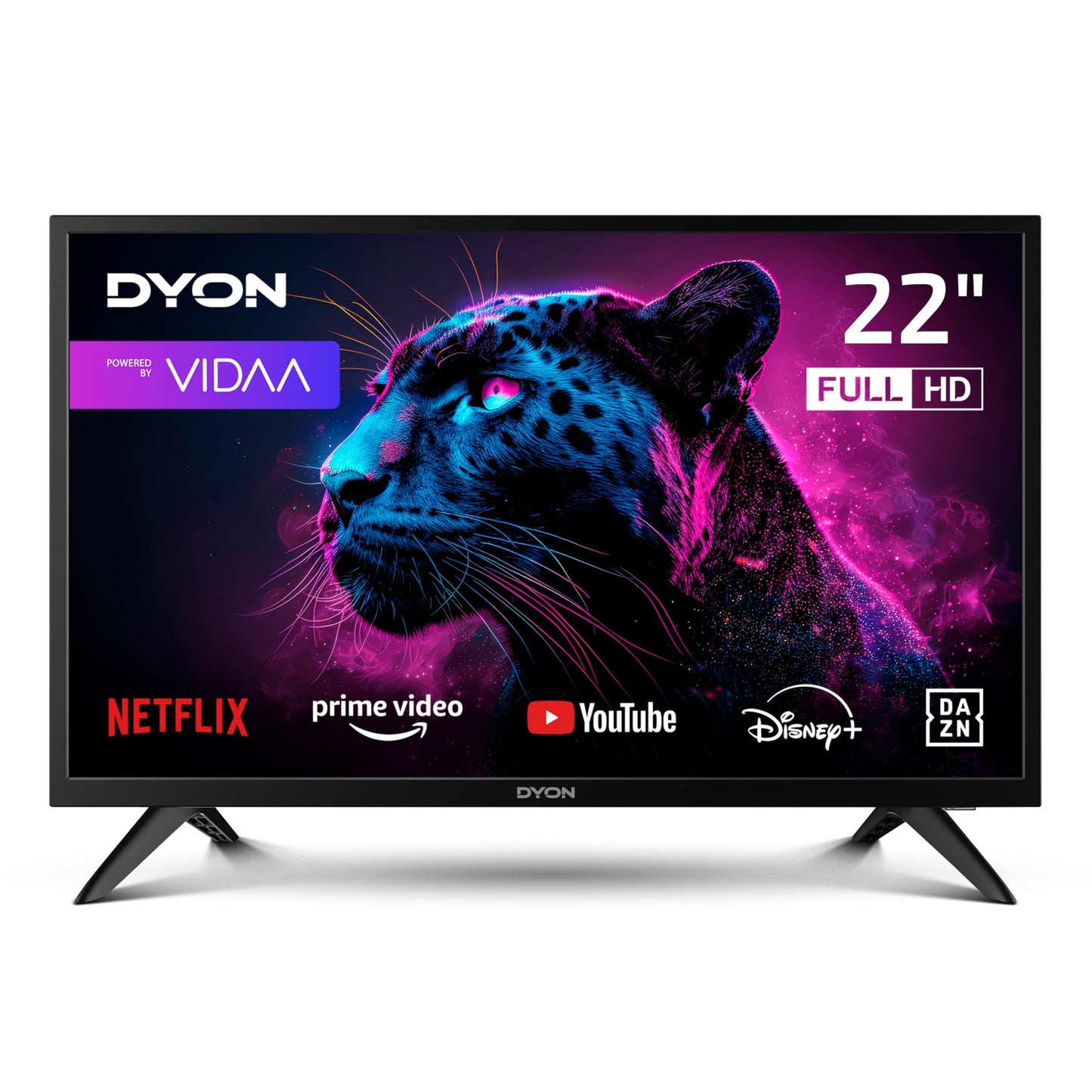 DYON Movie Smart 43 VX TV, 43 inches (108 cm), Full HD Smart TV, HD Triple Tuner (DVB-C/-S2/-T2), App Store, Prime Video, Netflix, YouTube, DAZN, Disney+ (Model 2023)