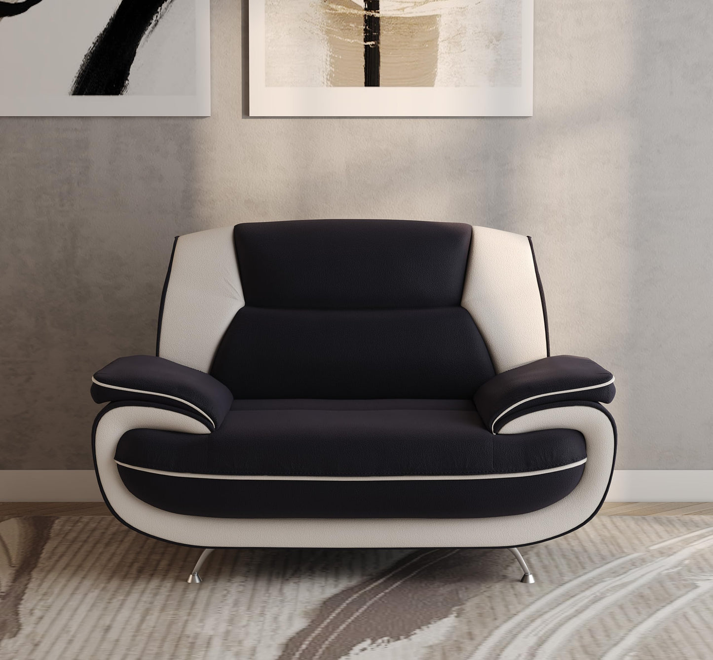 Sofa Set 3-2-1 for Living Room - Comfortable Couch Set with 3-Seater, 2-Seater & Armchair - Elegant Sofa Set with Fabric Cover - Without Sleep Function - Comfortable Padding - Modern Design