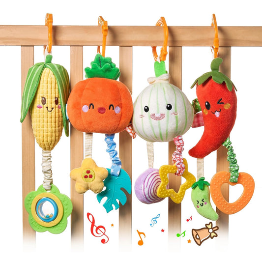 TUMAMA KIDS Baby Toy Rattles 0-12 Months Clip on Pushchair and Pram Newborn Sensory Toy for Babies Boys and Girls