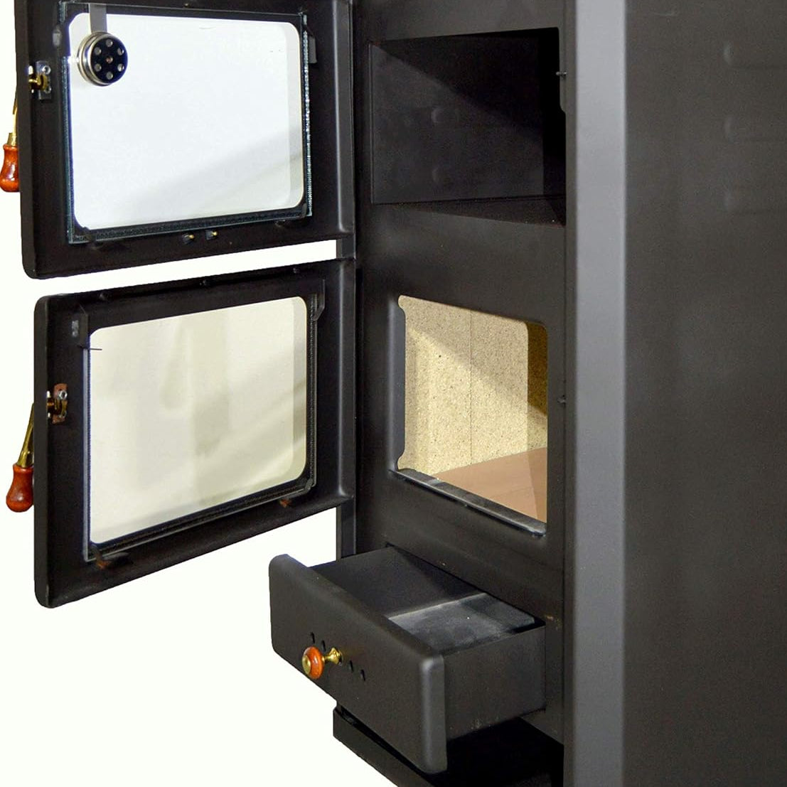 Wood Stove with Stove Cooker 014kW Heating Output