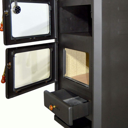 Wood Stove with Stove Cooker 014kW Heating Output