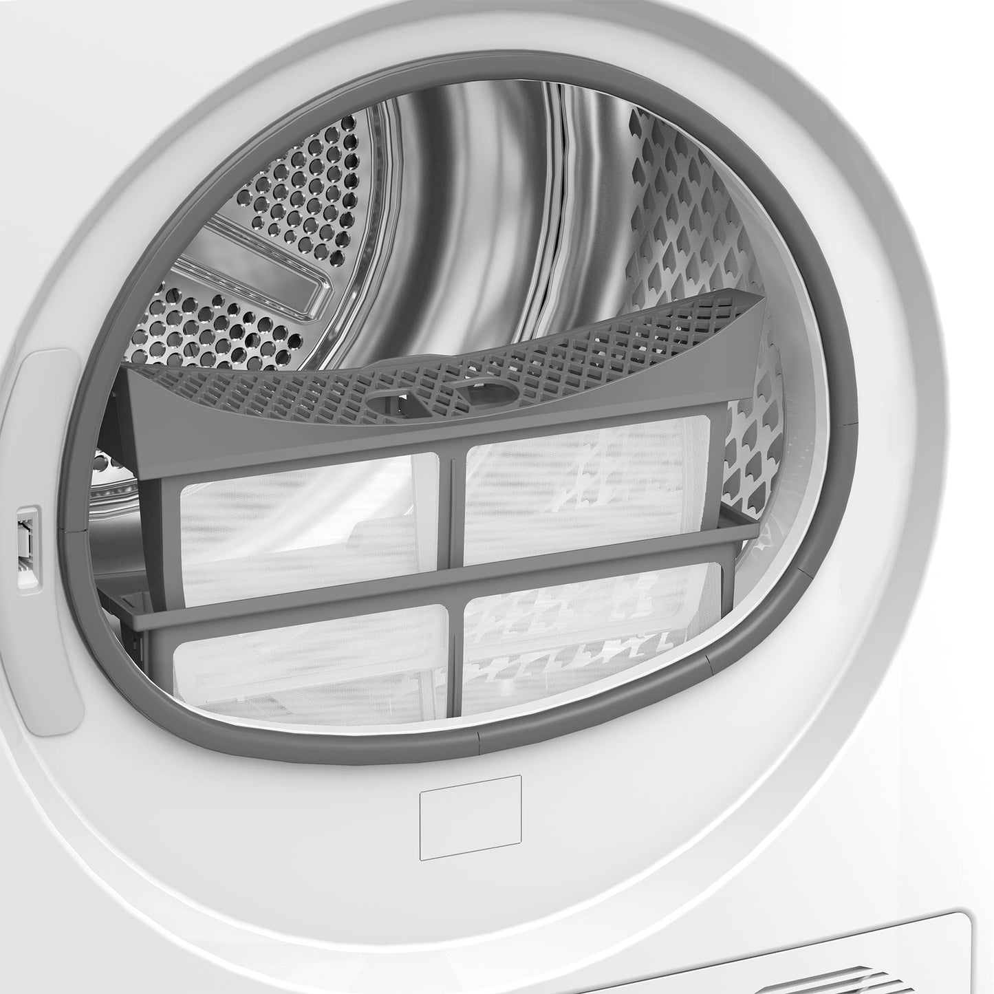 Beko BM3T38210W1 Heat Pump Dryer, Tumble Dryer, 8 kg, Suitable for Allergy Sufferers, Hygiene Drying & Refreshing Hygiene, 15 Programmes, Express, White