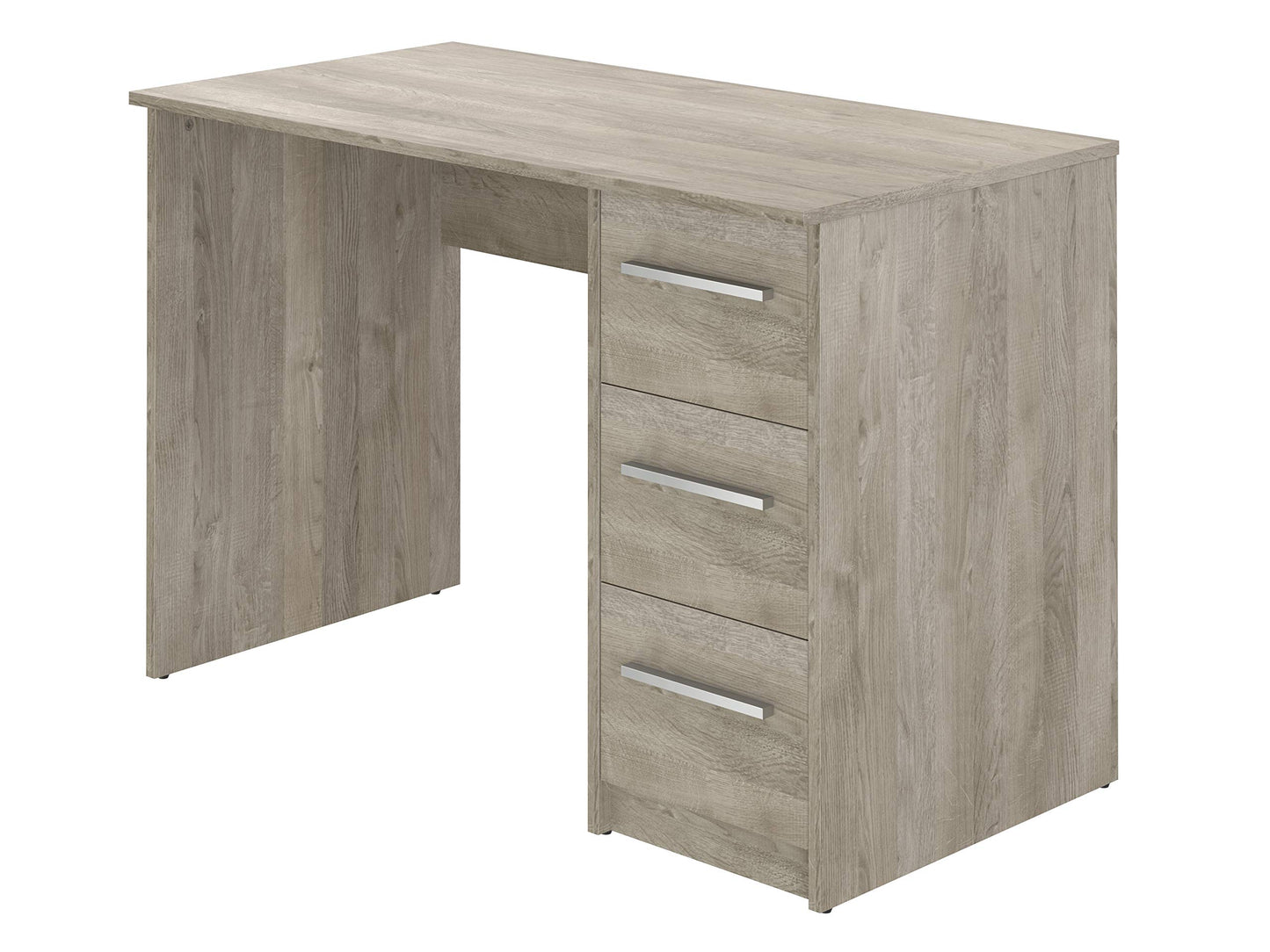 Amazon brand - Movian Idro modern desk, computer desk with 3 drawers, 56 x 110 x 73.5, white