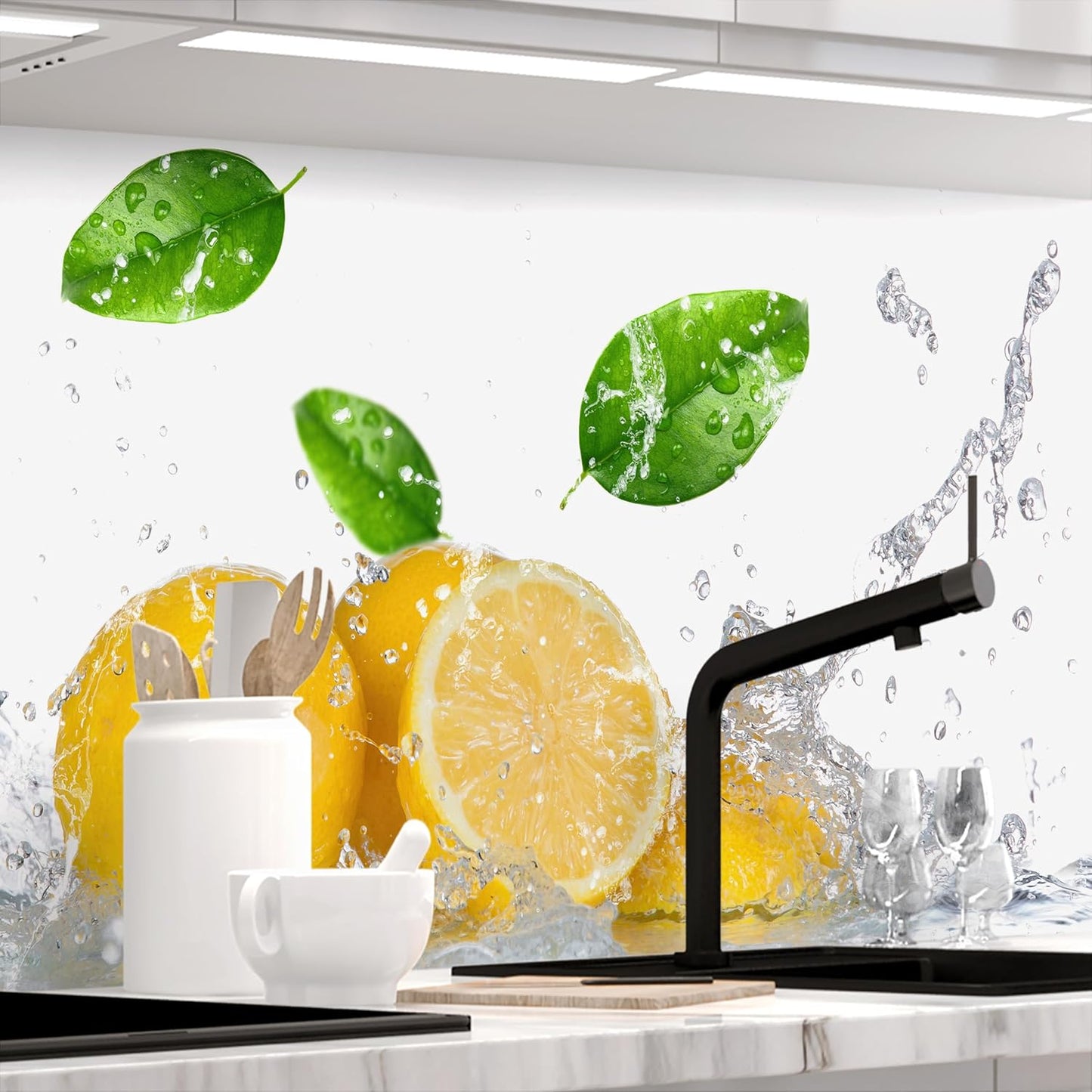 StickerProfis Self-Adhesive Kitchen Splashback, Matt Look, Slate, 1.8 mm, Stiffened, All Surfaces, Hard Polyethylene Terephthalate (PET) Material, Premium 60 x 80 cm