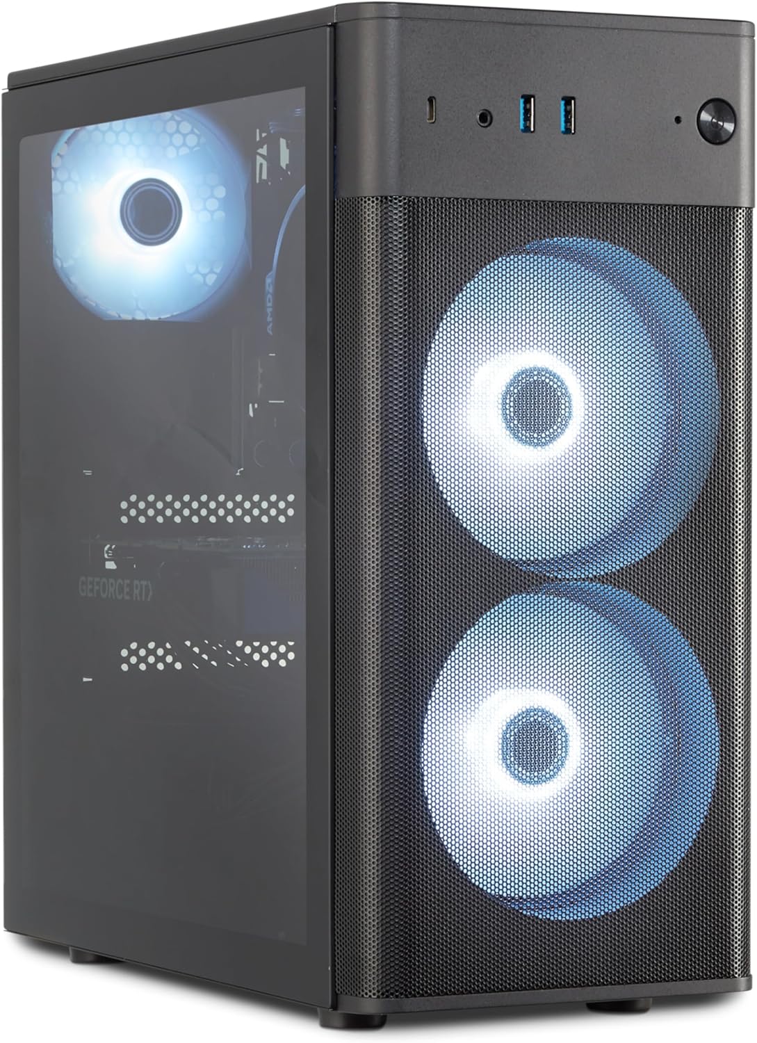 ERAZER Recon E45 Gaming PC (Ryzen 5 5500F, 16GB DDR4 RAM, 1TB SSD, Geforce RTX 3050 8GB GDDR6, Windows 11 Home)