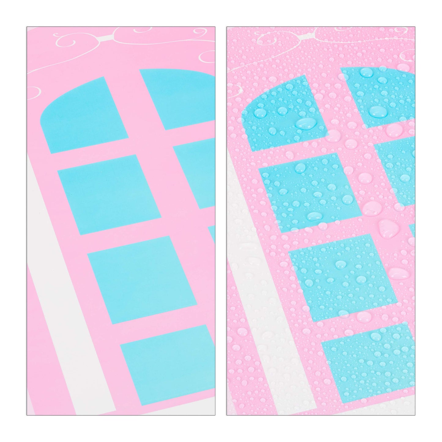 Relaxdays Boltless Shelving Unit for Children's Room, Princess Castle, Plastic, DIY Cabinet with Doors, H x D: 128 x 110 x 37 cm, Pink