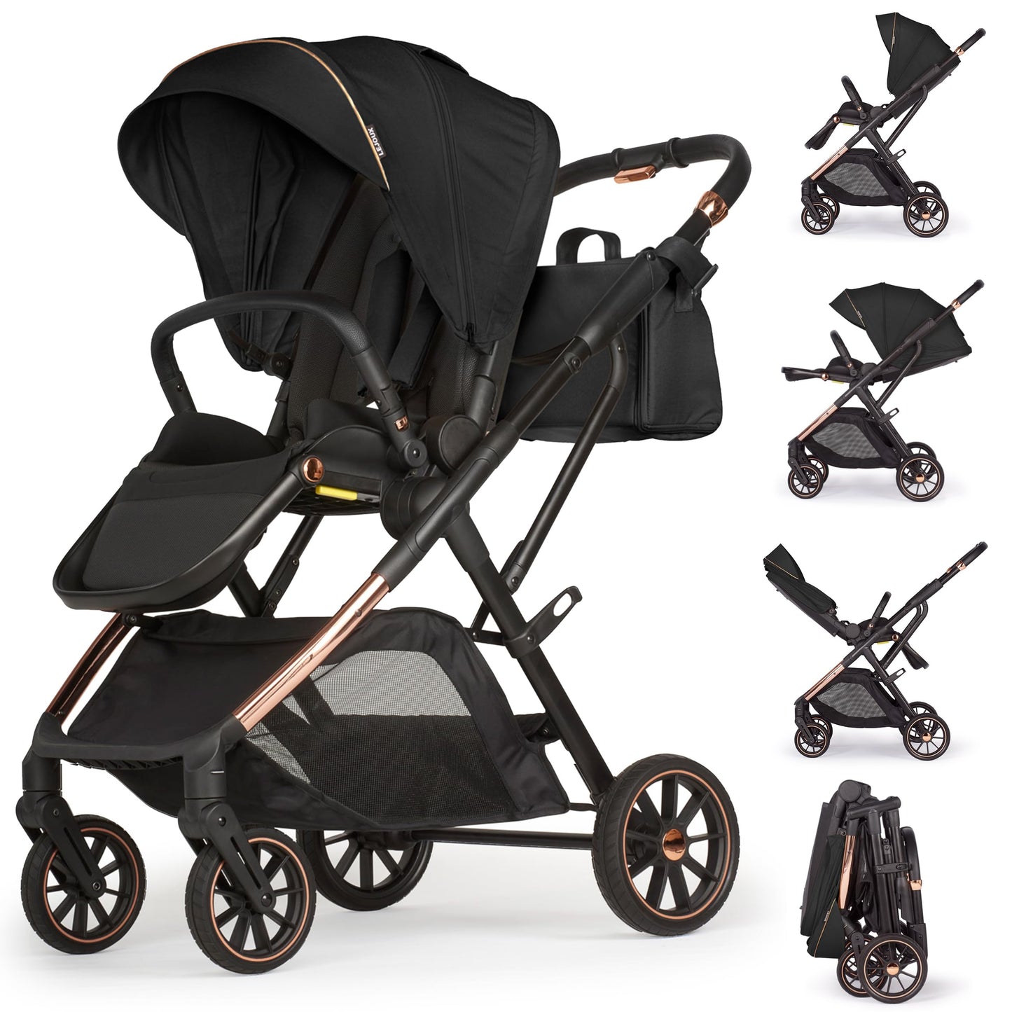 Lejoux + Baby Pushchair (Beige)
