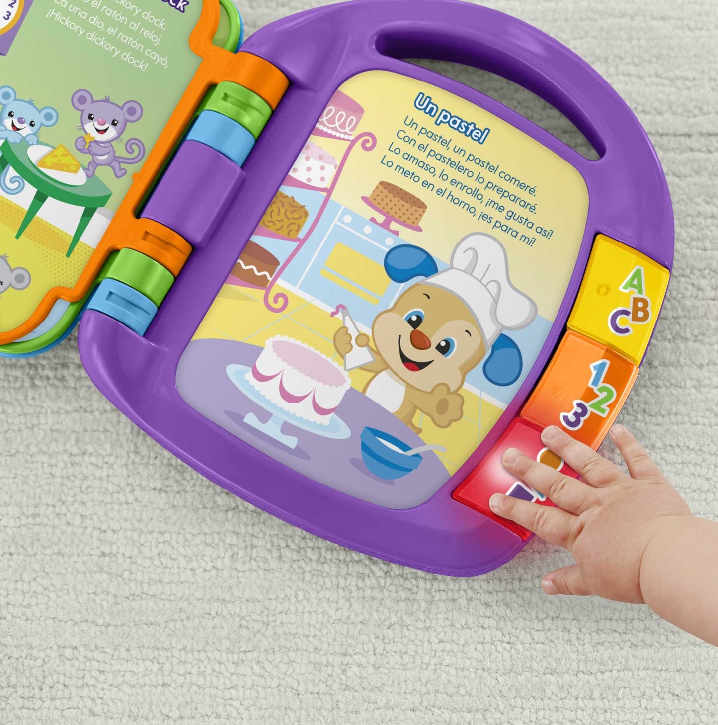Fisher-Price Learning Fun, Songbook, Baby Music Book, Music Toy for Babies, Electronic Children's Book, from 6 Months, German Version, CDH40