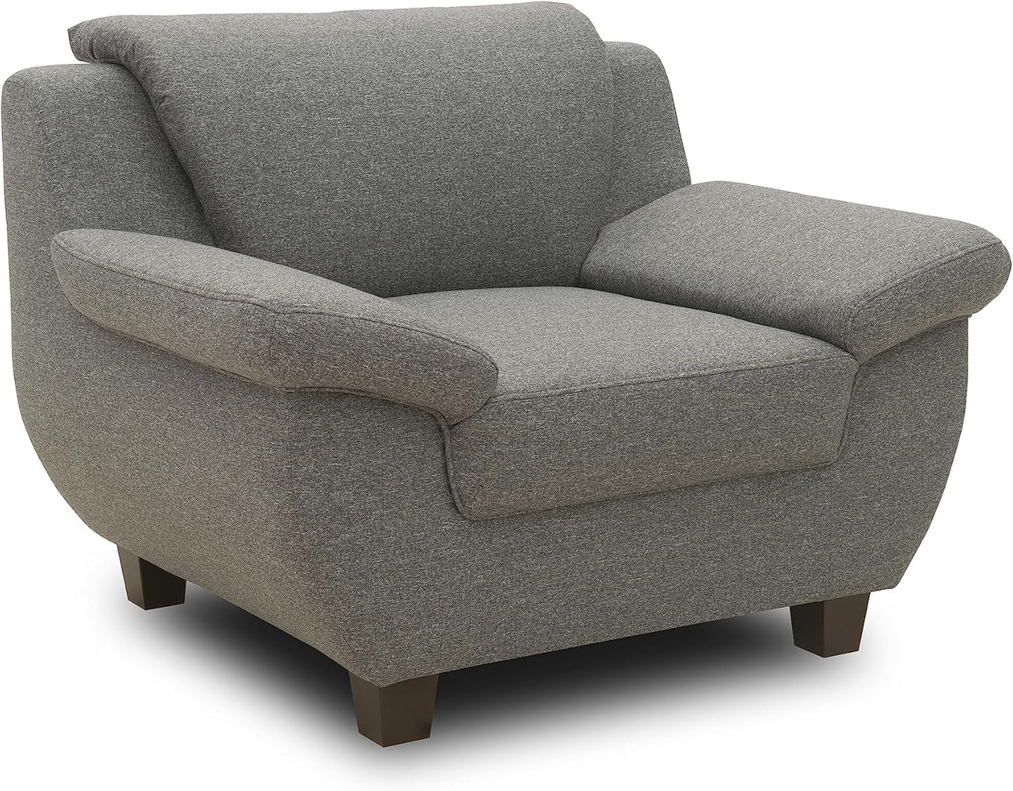 DOMO. collection Panama 3-Seater Sofa 3-Seater Couch Set 3-2-1 Anthracite 207 cm