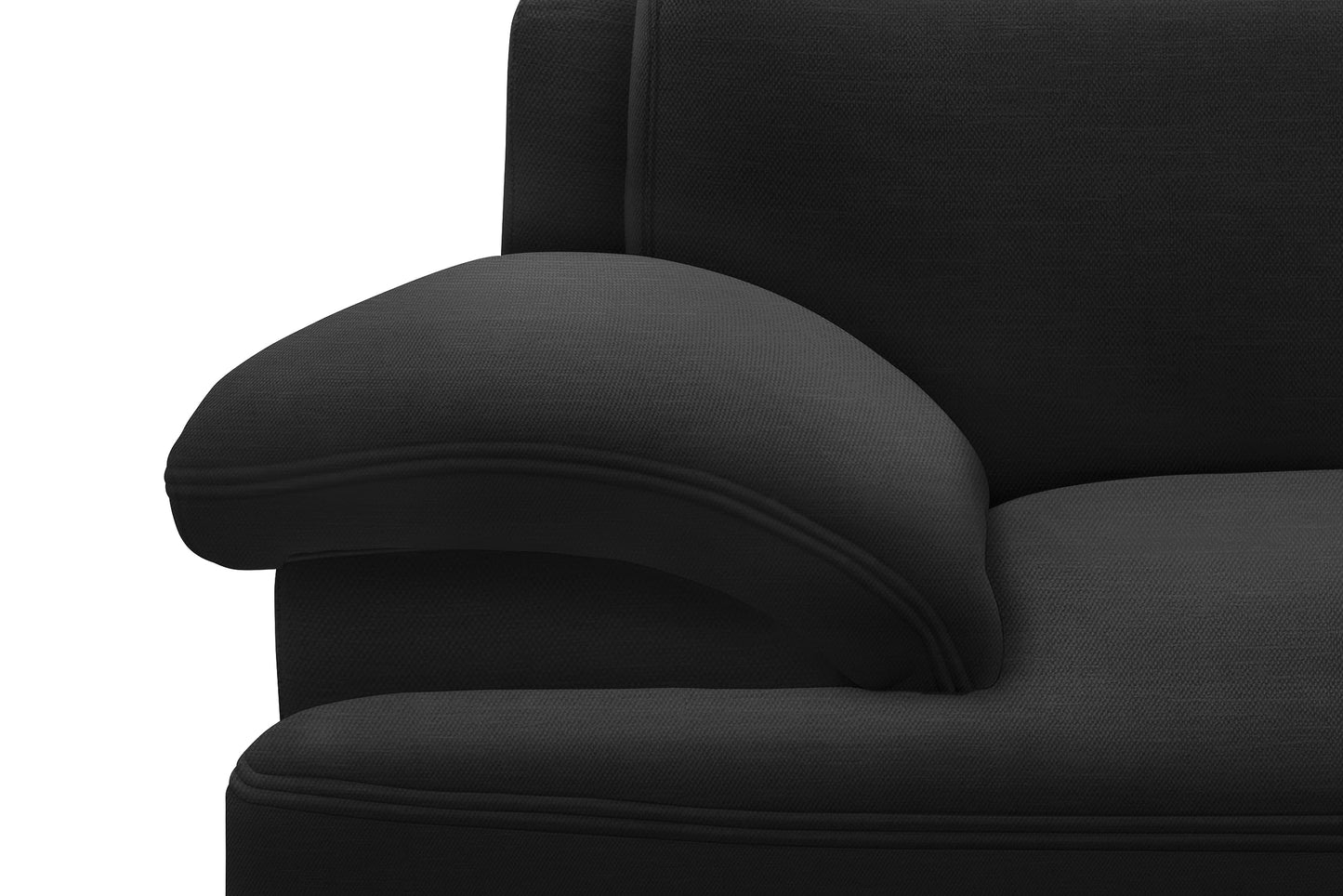 DOMO. collection Sofa Telos, 3-Sitzer Boxspringsofa, 3er Sofa mit Boxspringfederung, zeitlose Couch mit breiten Armlehnen, Polstergarnitur 218 x 96 x 80 cm (BxTxH), beige (hell)