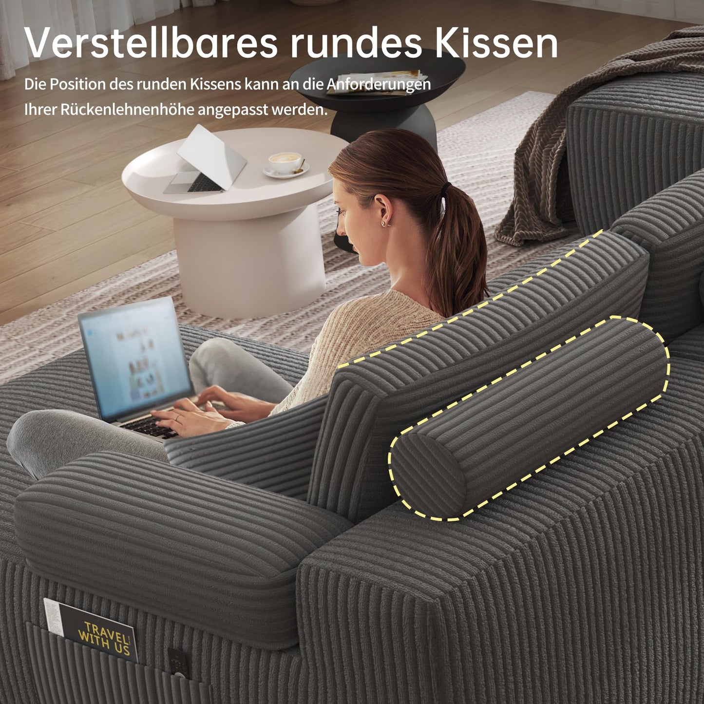 DURASPACE Cloud Sectional Sofas  (Grey)