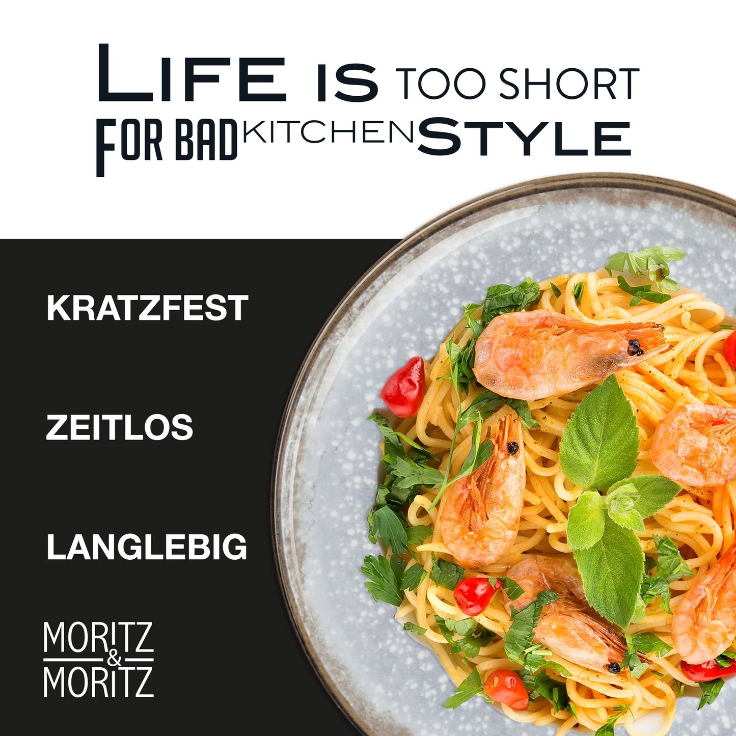 Moritz & Moritz BLOSSOM 18-Piece Crockery Set for 6 People, Elegant Plate Set Made of High-Quality Porcelain with Floral Design, Crockery Set of 6 x Dinner Plates, 6 x Dessert Plates, 6 x Soup Plates