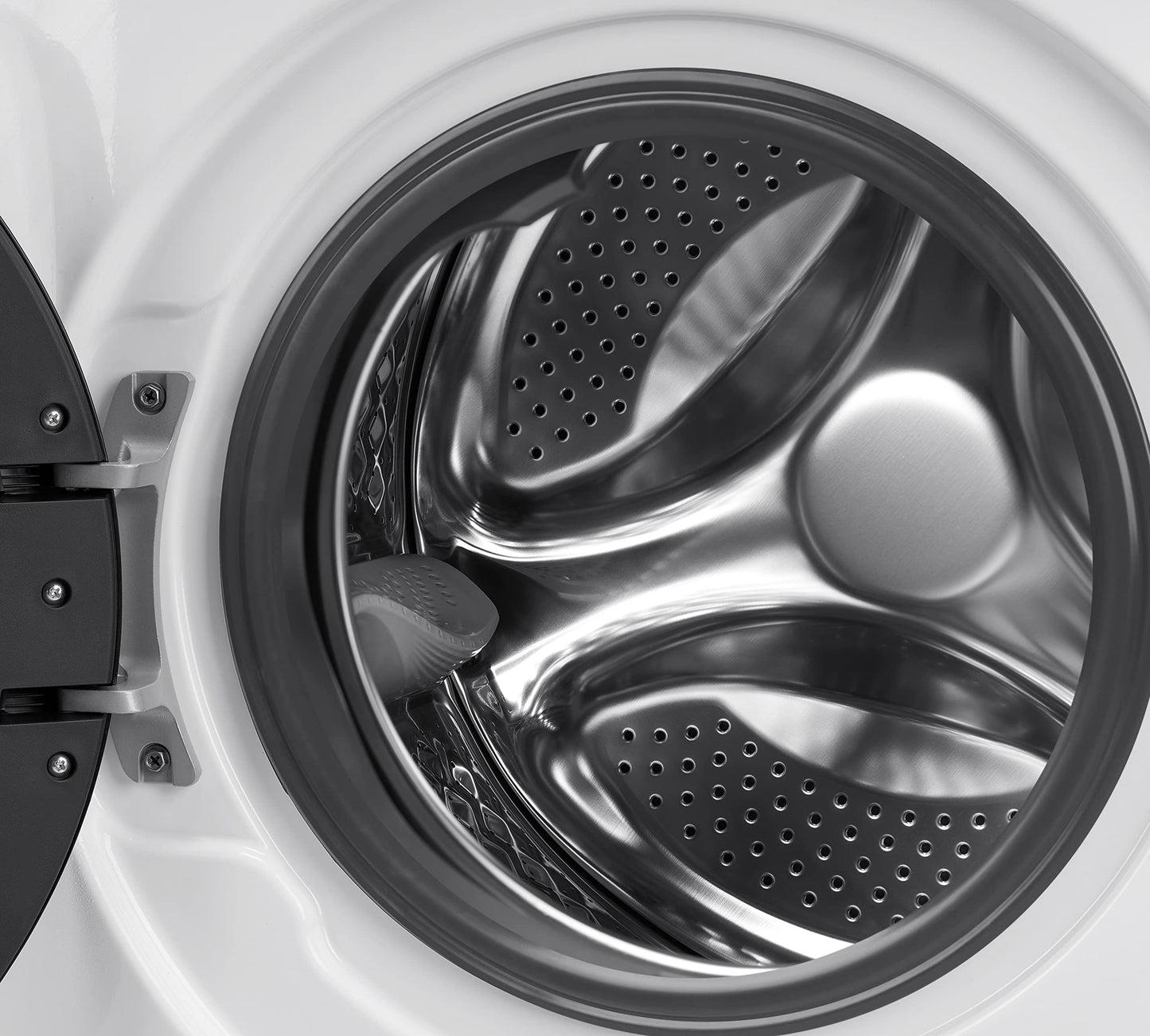 Midea MF200W80WB-14AS Washing Machine, 8 kg, Energy Efficiency Class A, Automatic Volume, Steam Care, Refill Function, 1400 rpm, Time Saving, Turbo, Only 48 cm Deep, App Control, AquaStop, White