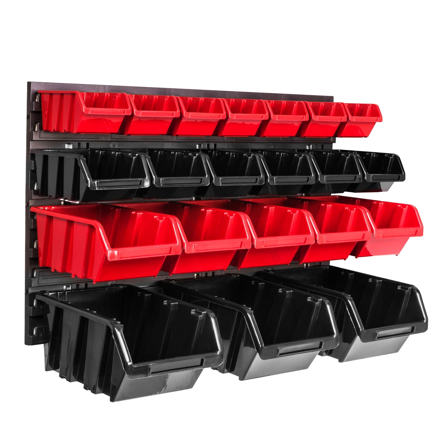 botle Storage System Wall Shelf 576 x 390 mm, Pack of 35 Boxes, Stacking Boxes, Storage Boxes, Extra Strong Wall Plates, Expandable Shelf, Workshop Shelf, Storage Shelf, Workshop Wall Shelf, Boltless