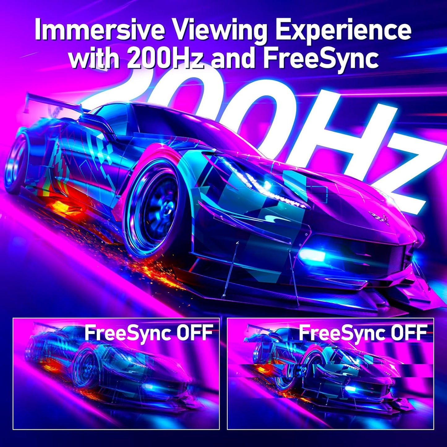 Gawfolk 32 Zoll Curved Gaming Monitor 180HZ / 165Hz / 144hz PC Bildschirm Full HD 1080P, Rahmenloses 1800R Gebogenes Computerbildschirm mit FreeSync und Eye Care Technologie, unterstützt VESA