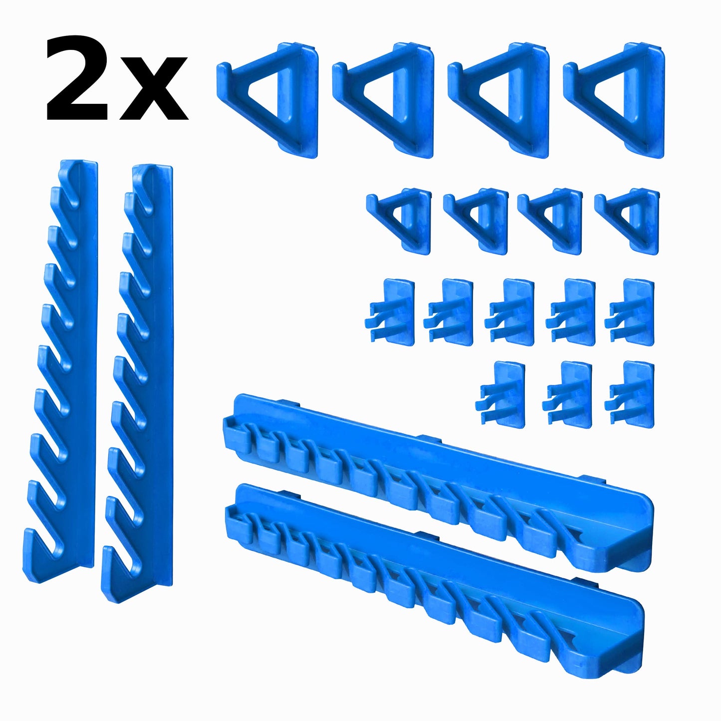Storage System Wall Shelf 115 x 78 cm, Tool Holders, 23 Pieces Stacking Boxes Storage Boxes Extra Strong Wall Shelves Expandable Workshop Shelving Workshop Shelf