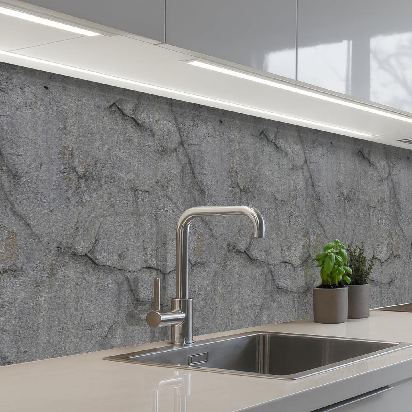 Back Wall Kitchen 60 x 80 cm Back Wall Protection Self-Adhesive Splash Guard Kitchen Back Wall Kitchen Front Kitchen Self-Adhesive Kitchen Back Walls Black - Marble - Gold - Nerf
