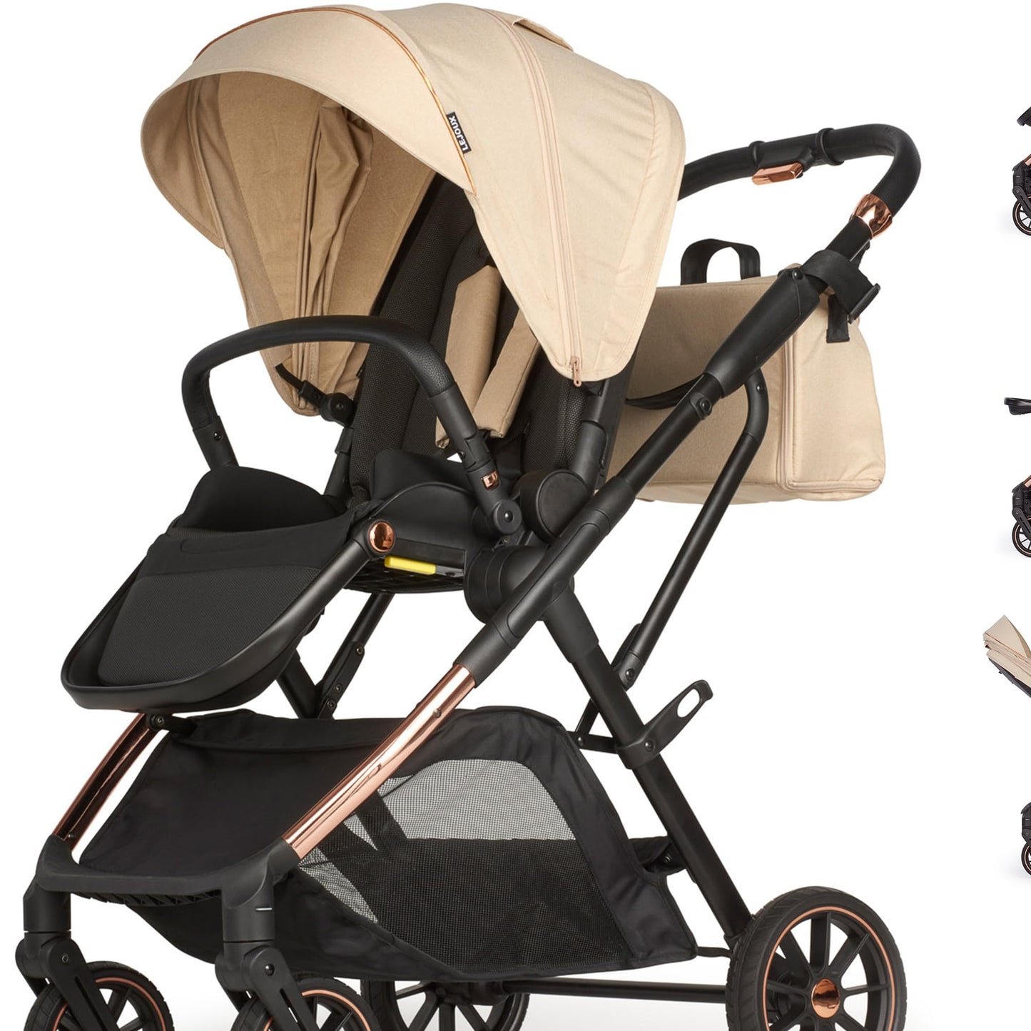 Lejoux + Baby Pushchair (Beige)