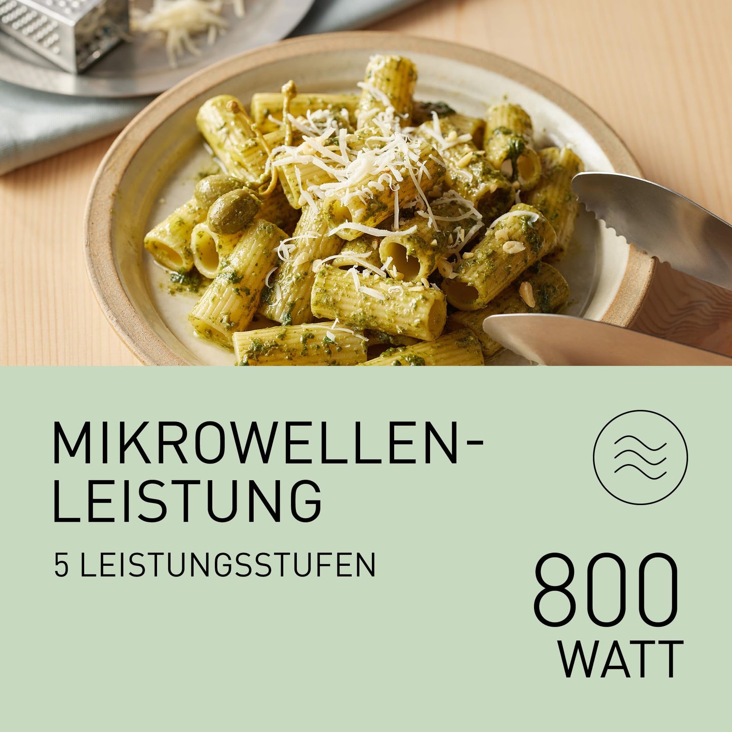 Panasonic NN-ST21QWEPG 20L Solo Microwave with Turntable, 800W, Automatic Defrost, 11 Automatic Programmes, LED Display, 5 Power Levels, Digital Timer, White