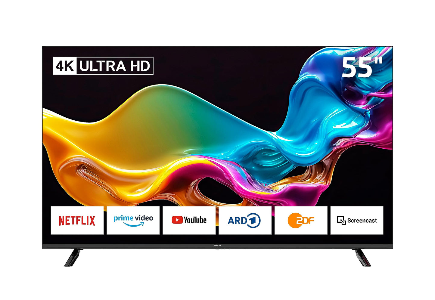 DYON Movie Smart 43 VX TV, 43 inches (108 cm), Full HD Smart TV, HD Triple Tuner (DVB-C/-S2/-T2), App Store, Prime Video, Netflix, YouTube, DAZN, Disney+ (Model 2023)
