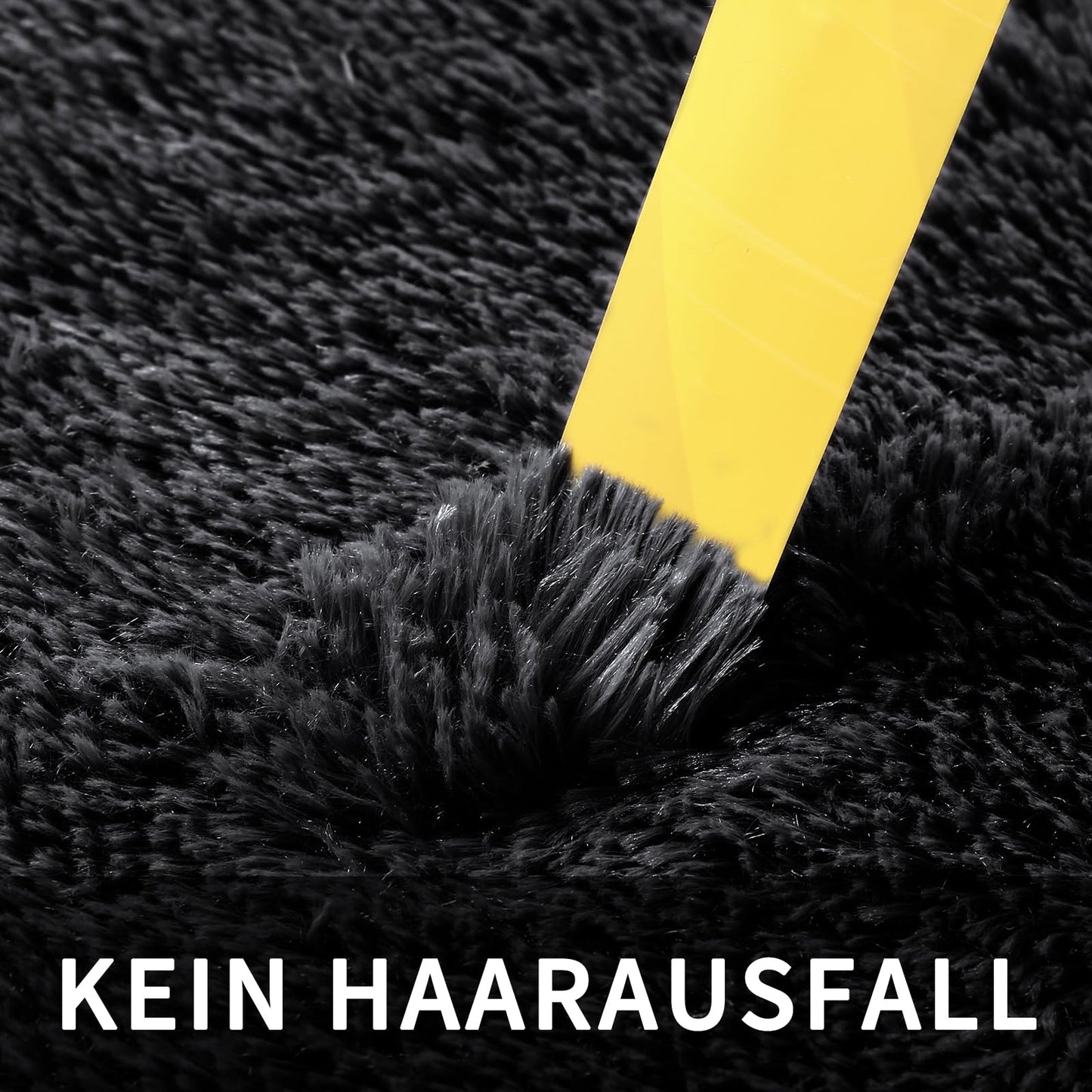Sour Lemon Hochflor Teppich Grau Teppich Wohnzimmer 140x200 Waschbar Anti-Rutsch Extra Große Teppiche Schlafzimmer Flauschige Moderne Teppiche Matte Teppichen für Schlafzimmer Kinderzimmer