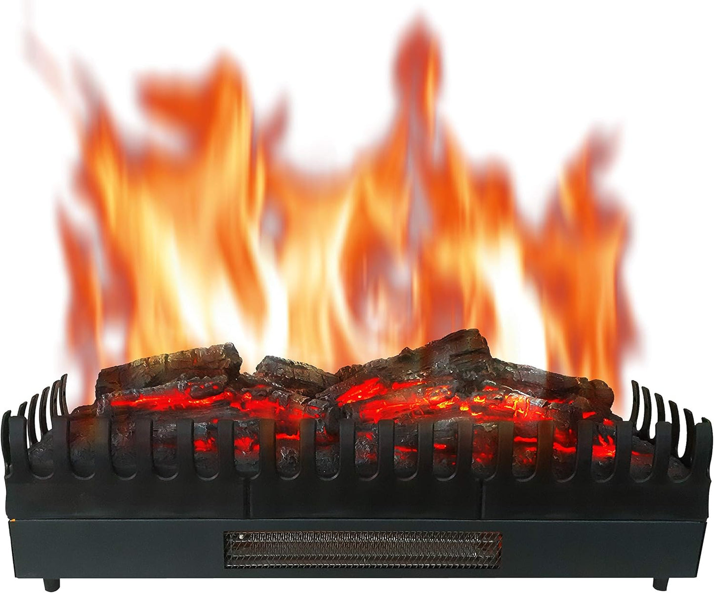 CHEMIN'ARTE Electric Fireplace with Heating, Electric Solo Stand, 67 x 23 x 24 cm, Fireplace with Realistic Flame Effect for Living Room and All Interior Areas, LED Lamps, Freestanding Electric