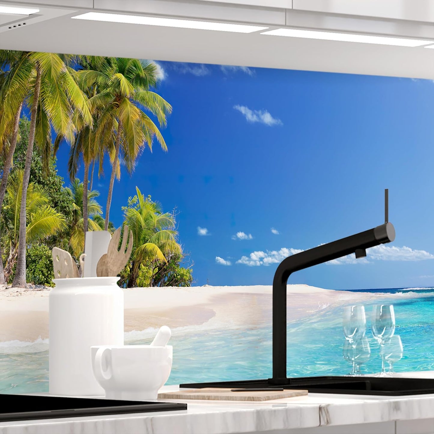 Stickerprofis Kitchen Splashback, High Gloss, Self-Adhesive, 20 Grey, 1.8 mm, Hard Plastic, for All Surfaces, Splash Guard, Premium, 60 x 220 cm