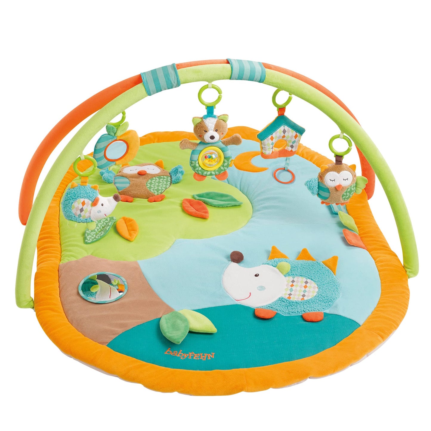 Fehn 3D Baby Play Gym with Beetle Motif Rainbow rainbow