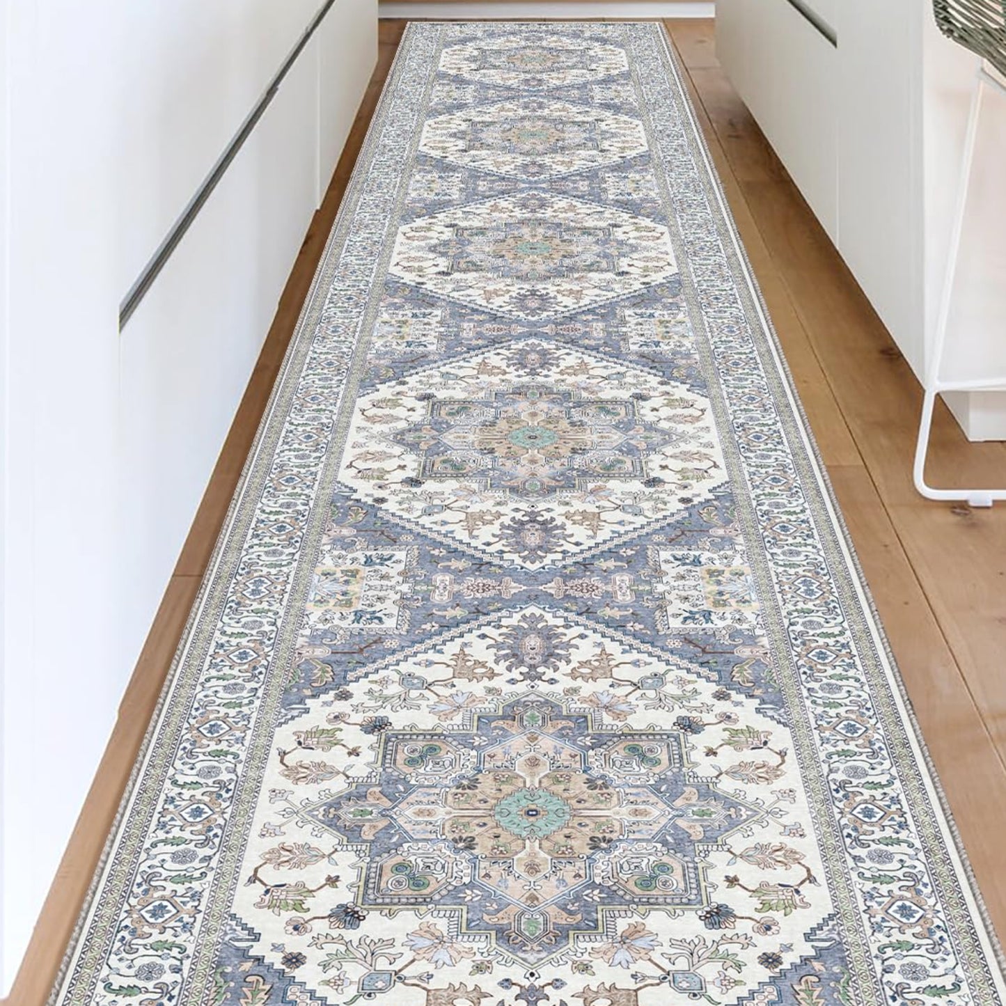 OPPODREAM Soft Area Rugs 4x6, Low-Pile Washable Rugs 4x6 with Non Slip Backing, Faux Cashmere 4 x 6 Throw Carpet, Purple