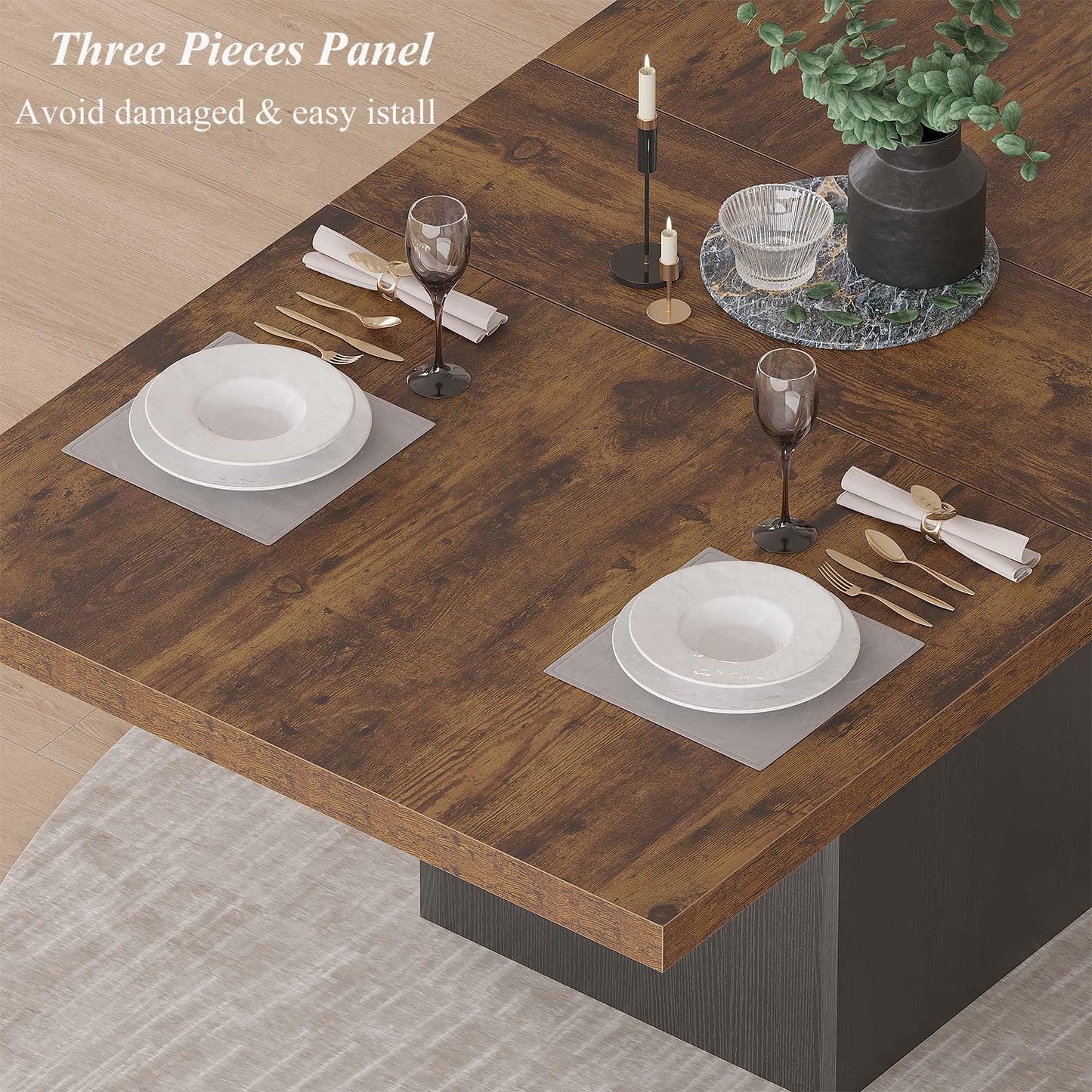 HSH Modern Black Dining Table1