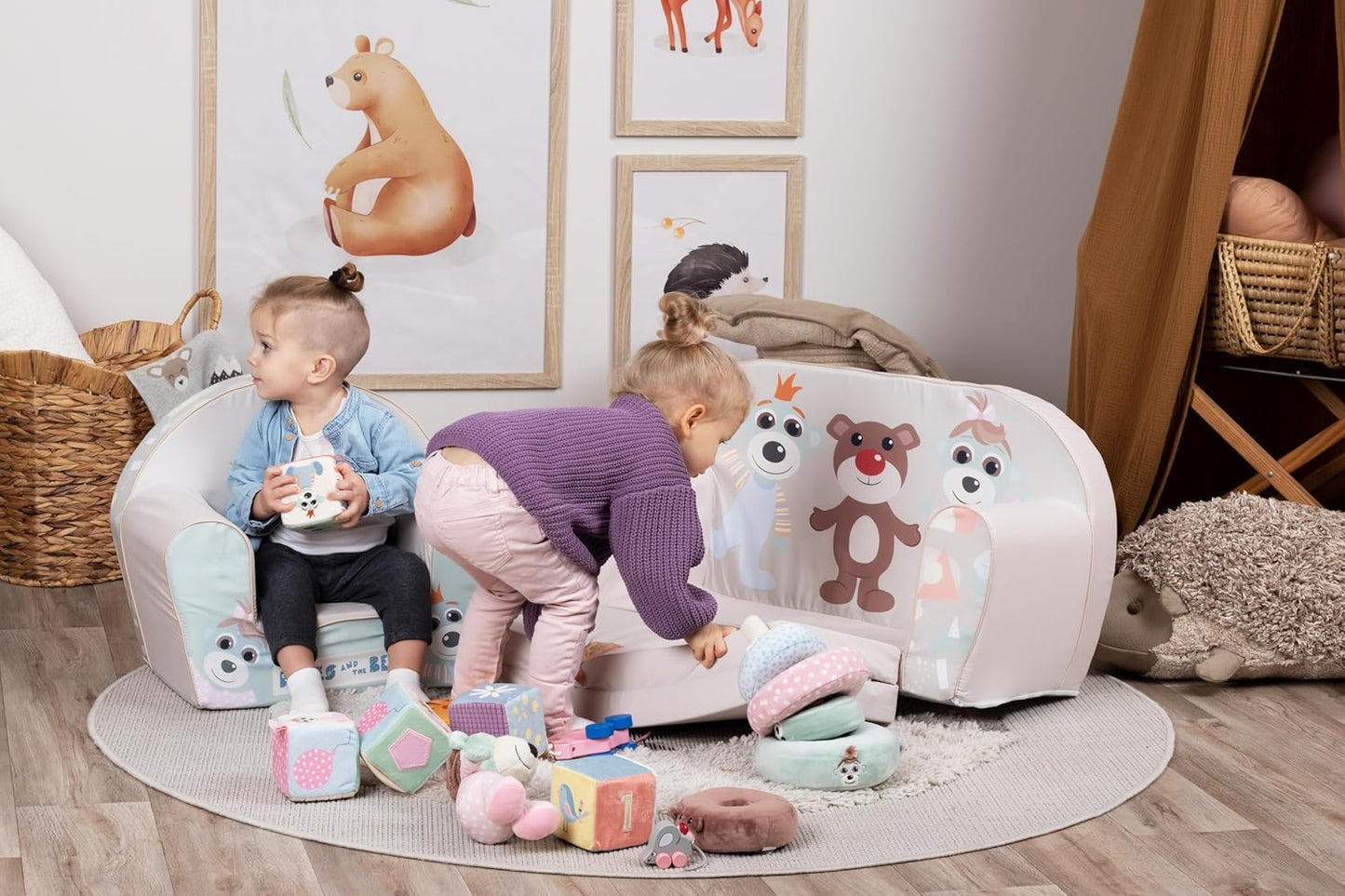 Knorrtoys 75037 Children's Sofa Babies and The Bear
