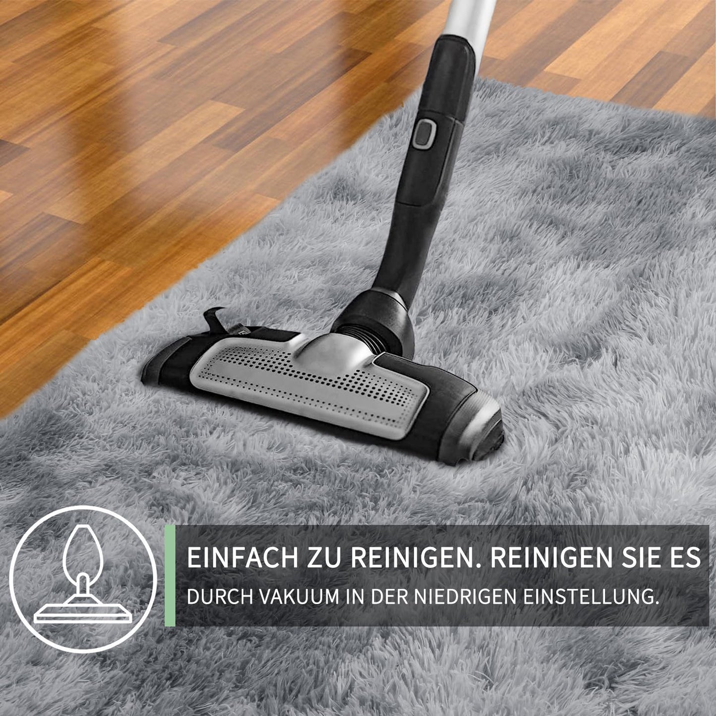 Sour Lemon Hochflor Teppich Grau Teppich Wohnzimmer 140x200 Waschbar Anti-Rutsch Extra Große Teppiche Schlafzimmer Flauschige Moderne Teppiche Matte Teppichen für Schlafzimmer Kinderzimmer