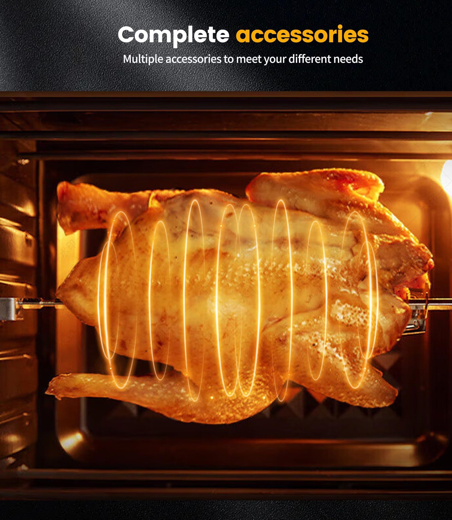 Dual Zone Hot Air Fryer, 23 L Hot Air Fryer, XXL Oven 1800 W with LED Touch Screen, 15 Programmes, with Recipe Book, 11 Accessories