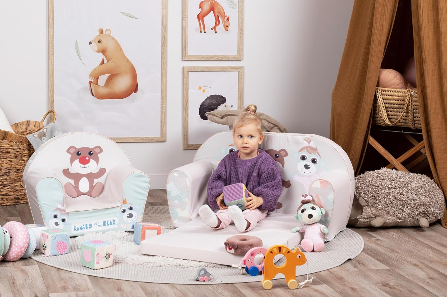 Knorrtoys 75037 Children's Sofa Babies and The Bear