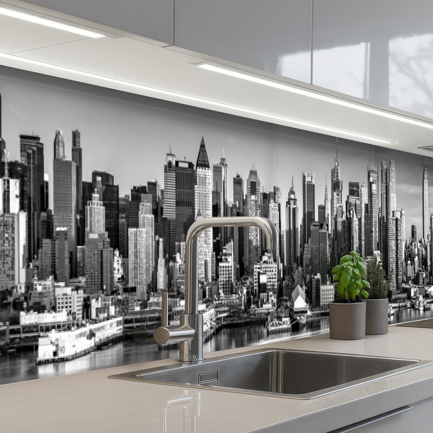 Splash Guard Kitchen Back Wall 60 x 80 cm Kitchen Washable Self-Adhesive Kitchen Wall Kitchen Front Kitchen Back Wall Protection Lavender - Purple - Flowers - Natural