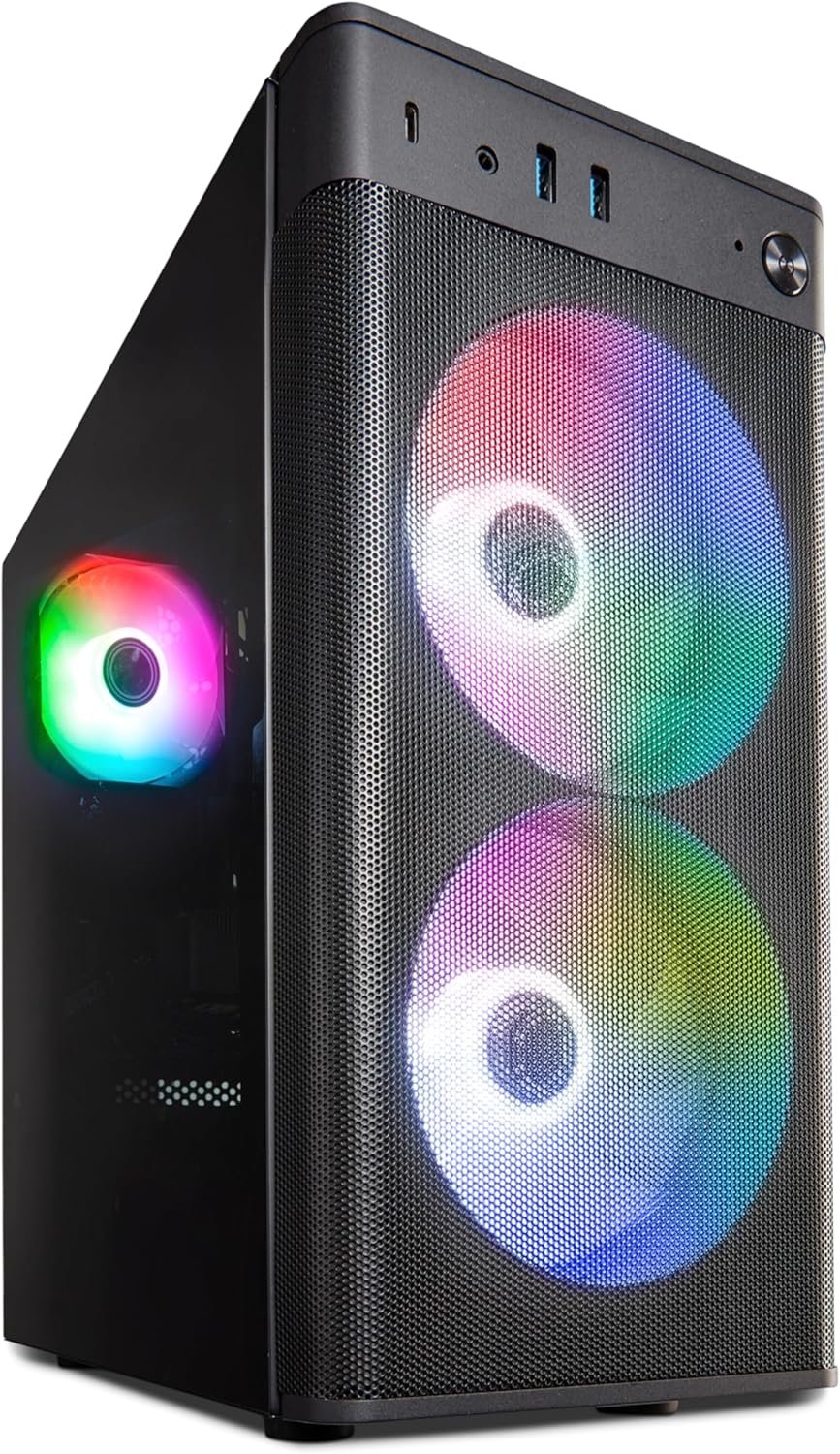 ERAZER Recon E45 Gaming PC (Ryzen 5 5500F, 16GB DDR4 RAM, 1TB SSD, Geforce RTX 3050 8GB GDDR6, Windows 11 Home)