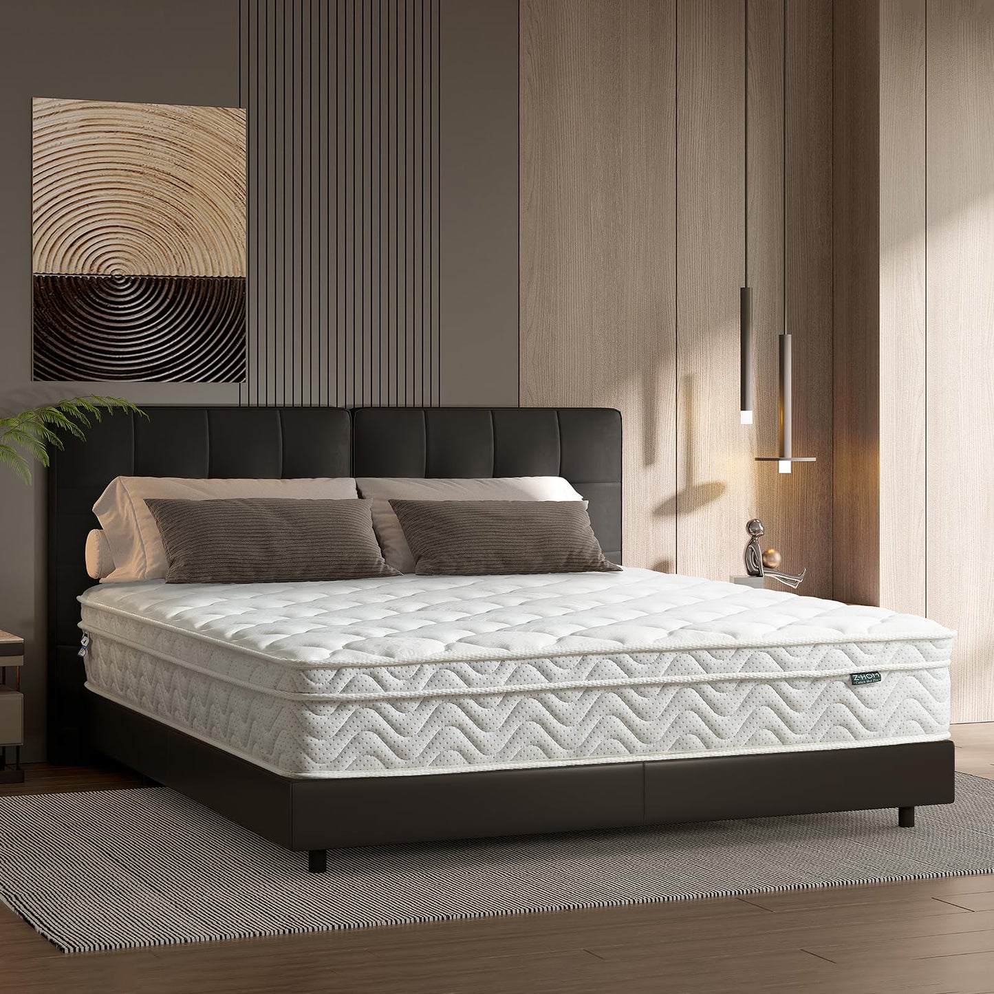 Z-hom Mattress 160 x 200, Height 26 cm 7-Zone Spring Mattress Orthopaedic Pocket Spring Mattress with High-Quality Comfort Foam/Hardness H2 & H3/Back-Relieving / Oeko-Tex Certified