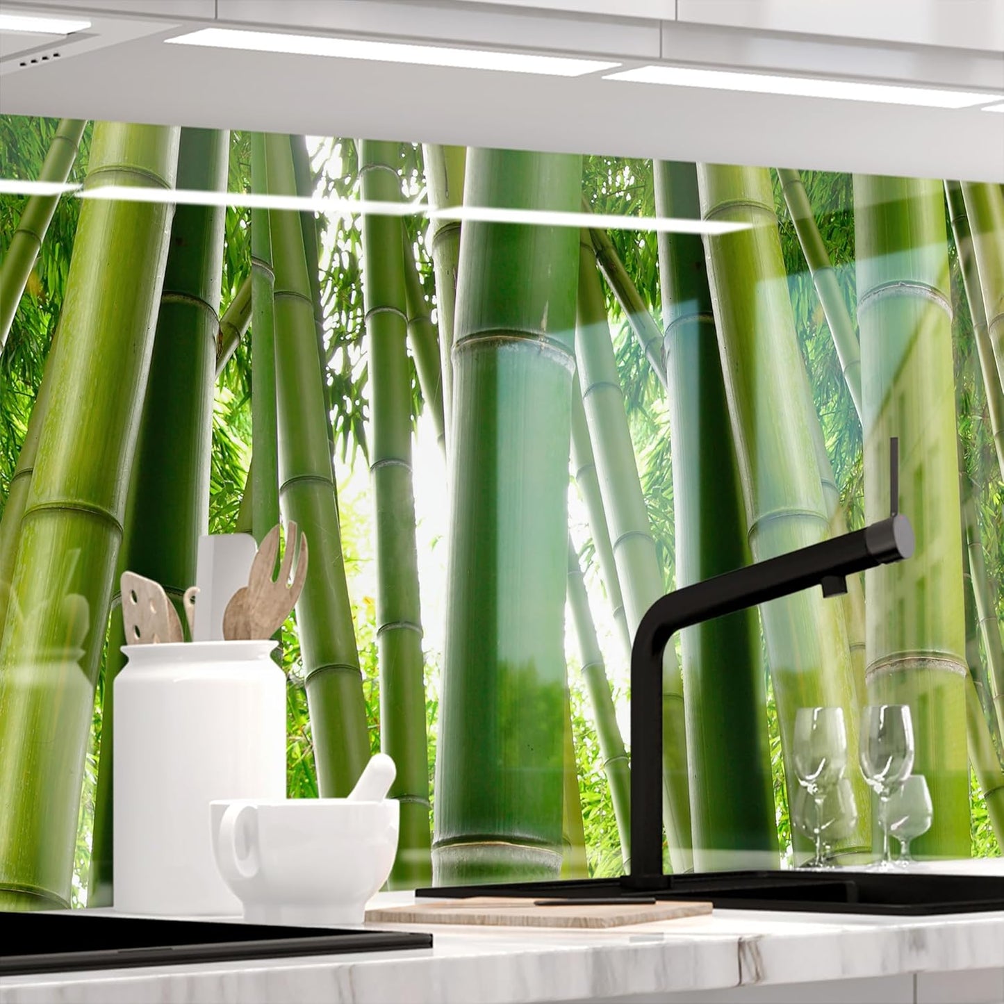 Stickerprofis Kitchen Splashback, High Gloss, Self-Adhesive, 20 Grey, 1.8 mm, Hard Plastic, for All Surfaces, Splash Guard, Premium, 60 x 220 cm